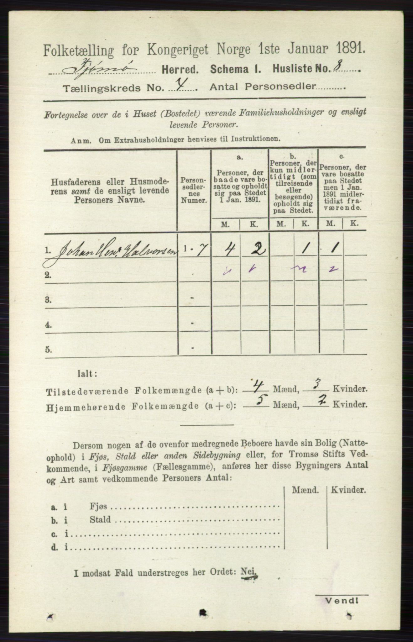 RA, 1891 census for 0723 Tjøme, 1891, p. 1218