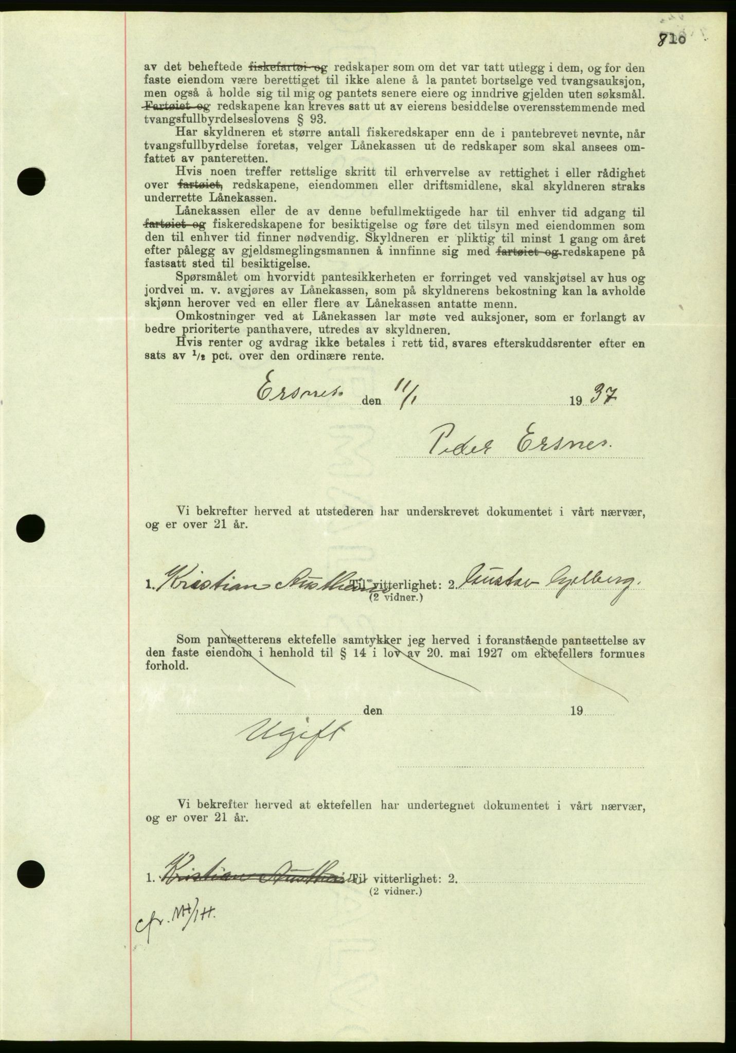 Nordmøre sorenskriveri, AV/SAT-A-4132/1/2/2Ca/L0090: Mortgage book no. B80, 1936-1937, Diary no: : 153/1937