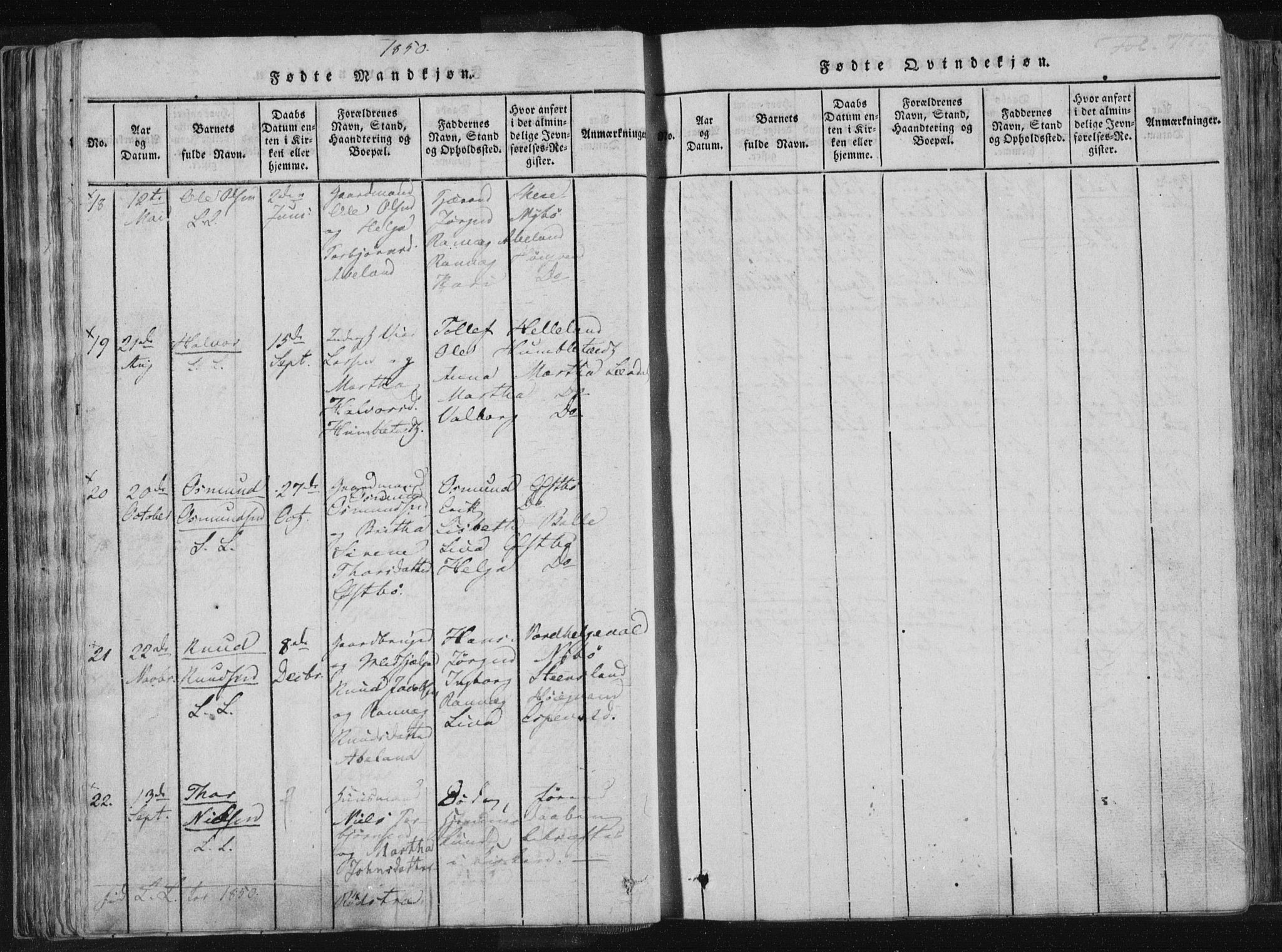 Vikedal sokneprestkontor, AV/SAST-A-101840/01/IV: Parish register (official) no. A 4, 1816-1850, p. 77