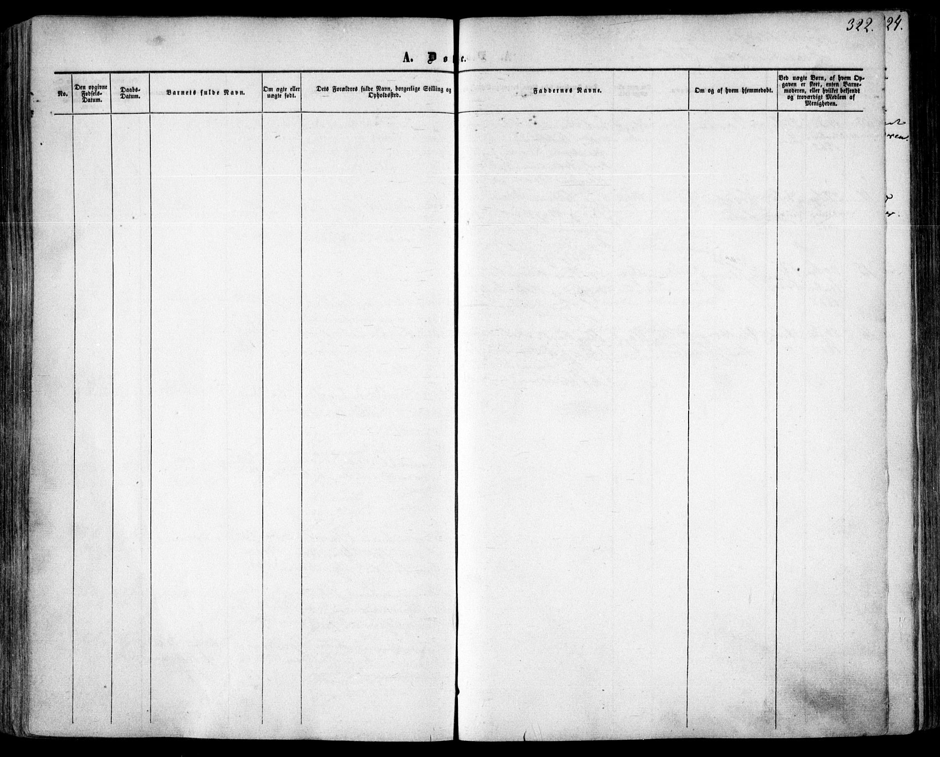 Oslo domkirke Kirkebøker, AV/SAO-A-10752/F/Fa/L0015: Parish register (official) no. 15, 1857-1871, p. 322