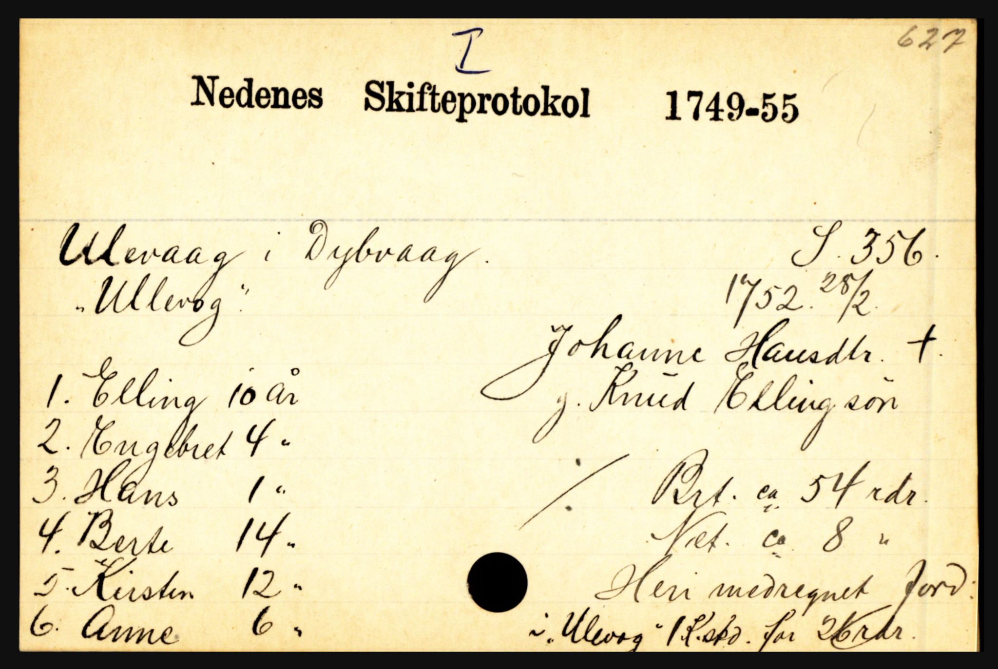 Nedenes sorenskriveri før 1824, AV/SAK-1221-0007/H, p. 32107