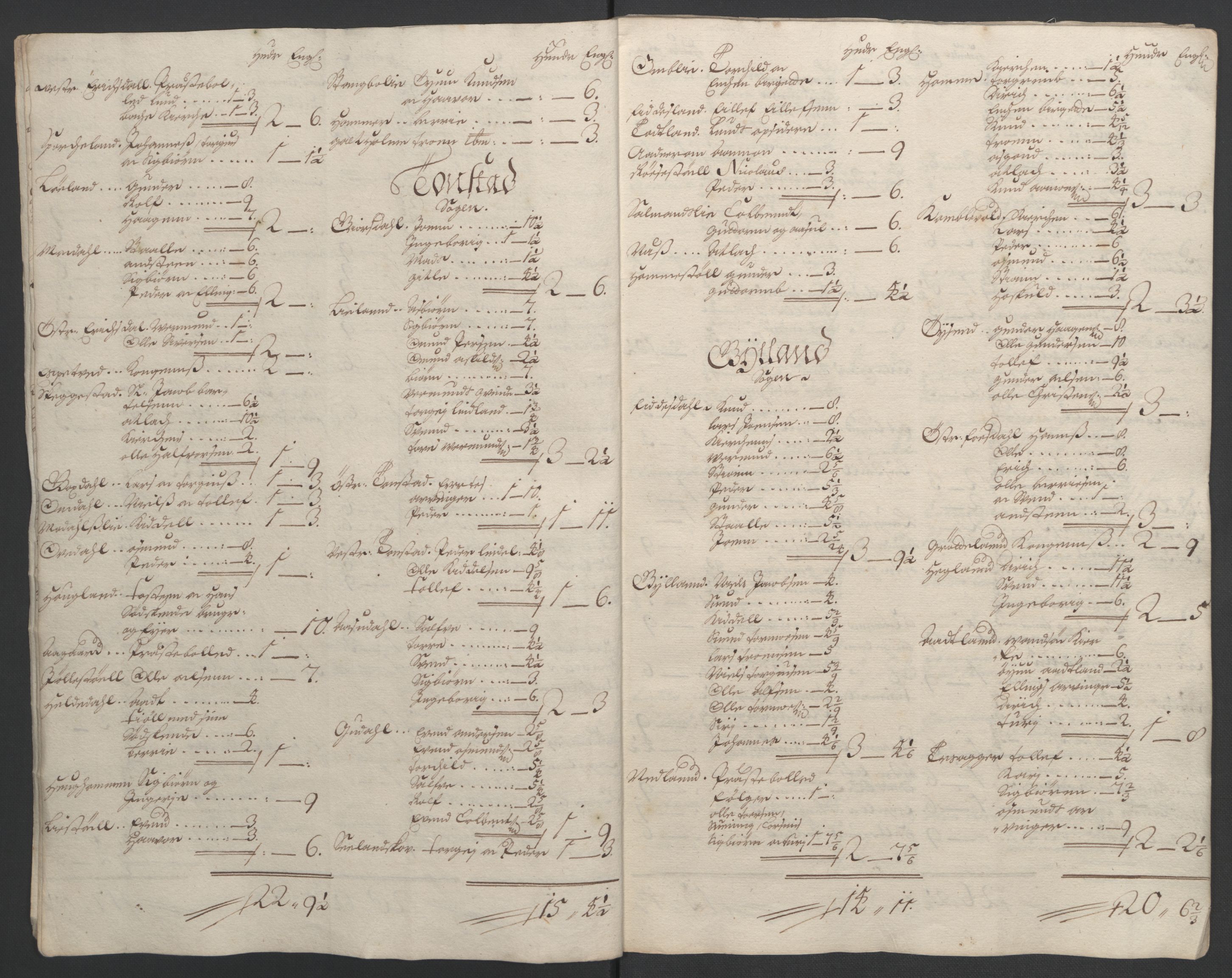 Rentekammeret inntil 1814, Reviderte regnskaper, Fogderegnskap, AV/RA-EA-4092/R43/L2545: Fogderegnskap Lista og Mandal, 1694-1695, p. 117