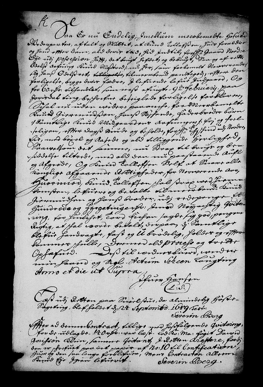 Stattholderembetet 1572-1771, RA/EA-2870/Af/L0004: Avskrifter av vedlegg til originale supplikker, nummerert i samsvar med supplikkbøkene, 1691-1694, p. 273