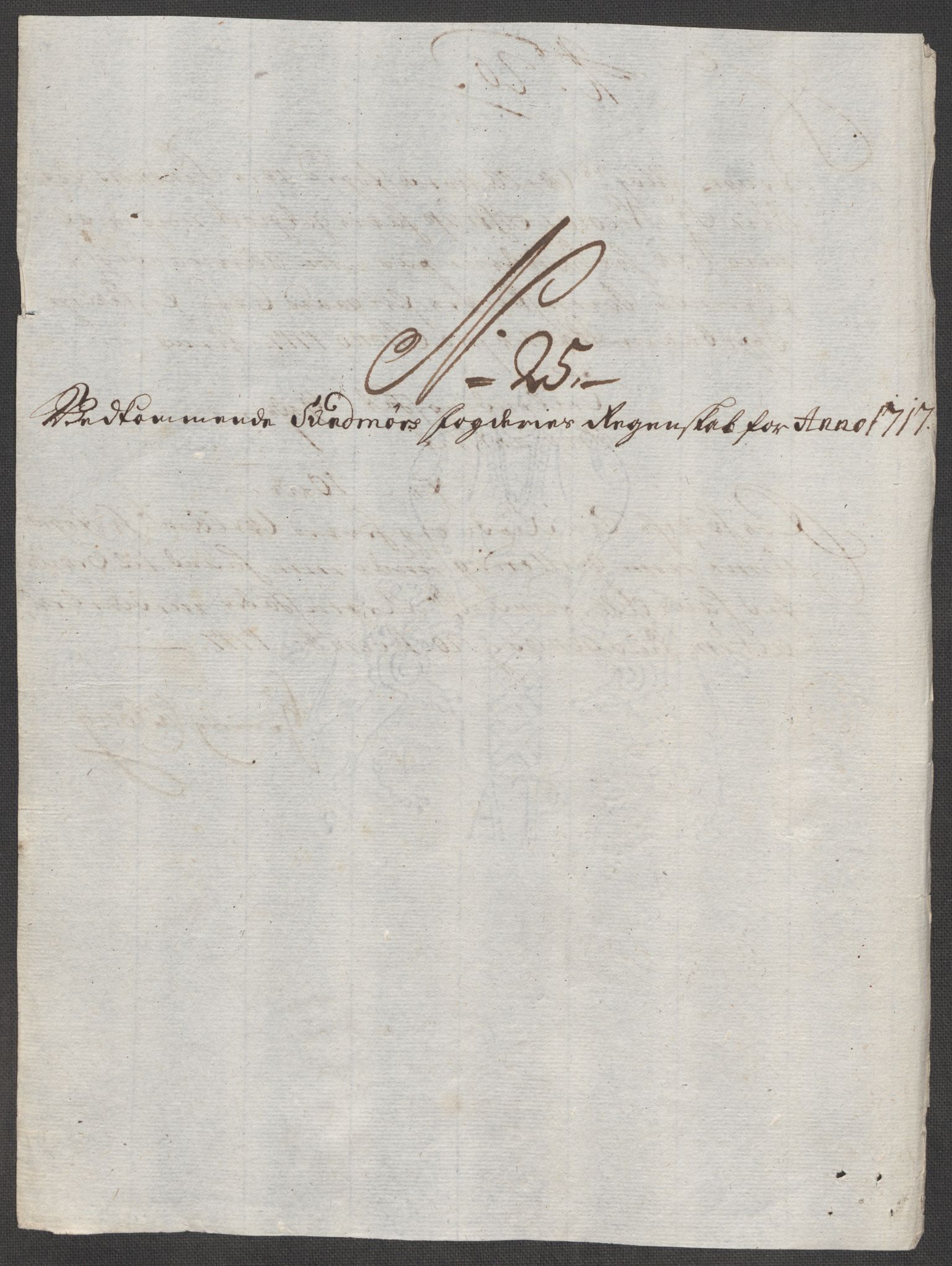 Rentekammeret inntil 1814, Reviderte regnskaper, Fogderegnskap, RA/EA-4092/R54/L3569: Fogderegnskap Sunnmøre, 1717, p. 200