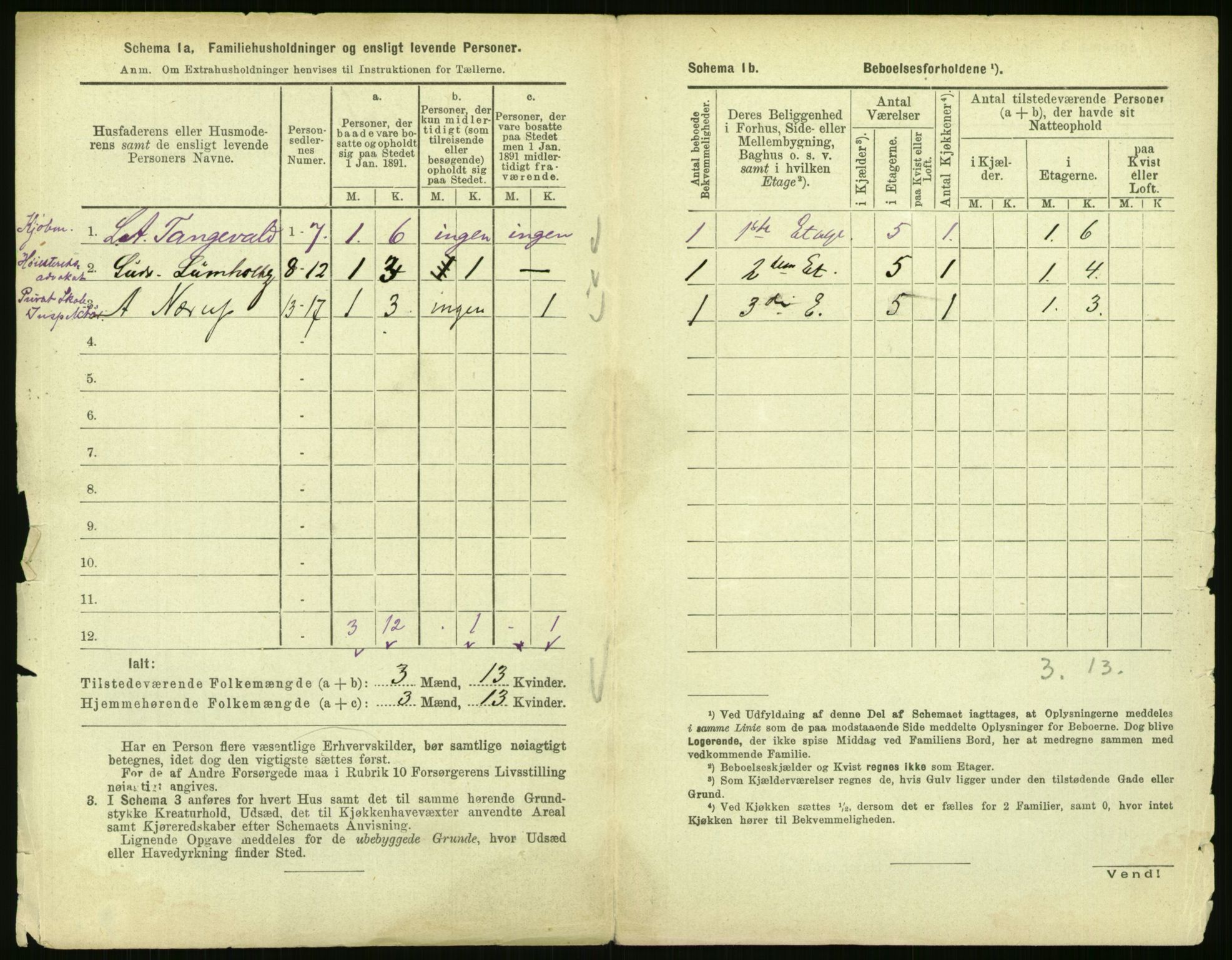 RA, 1891 census for 0301 Kristiania, 1891, p. 29956