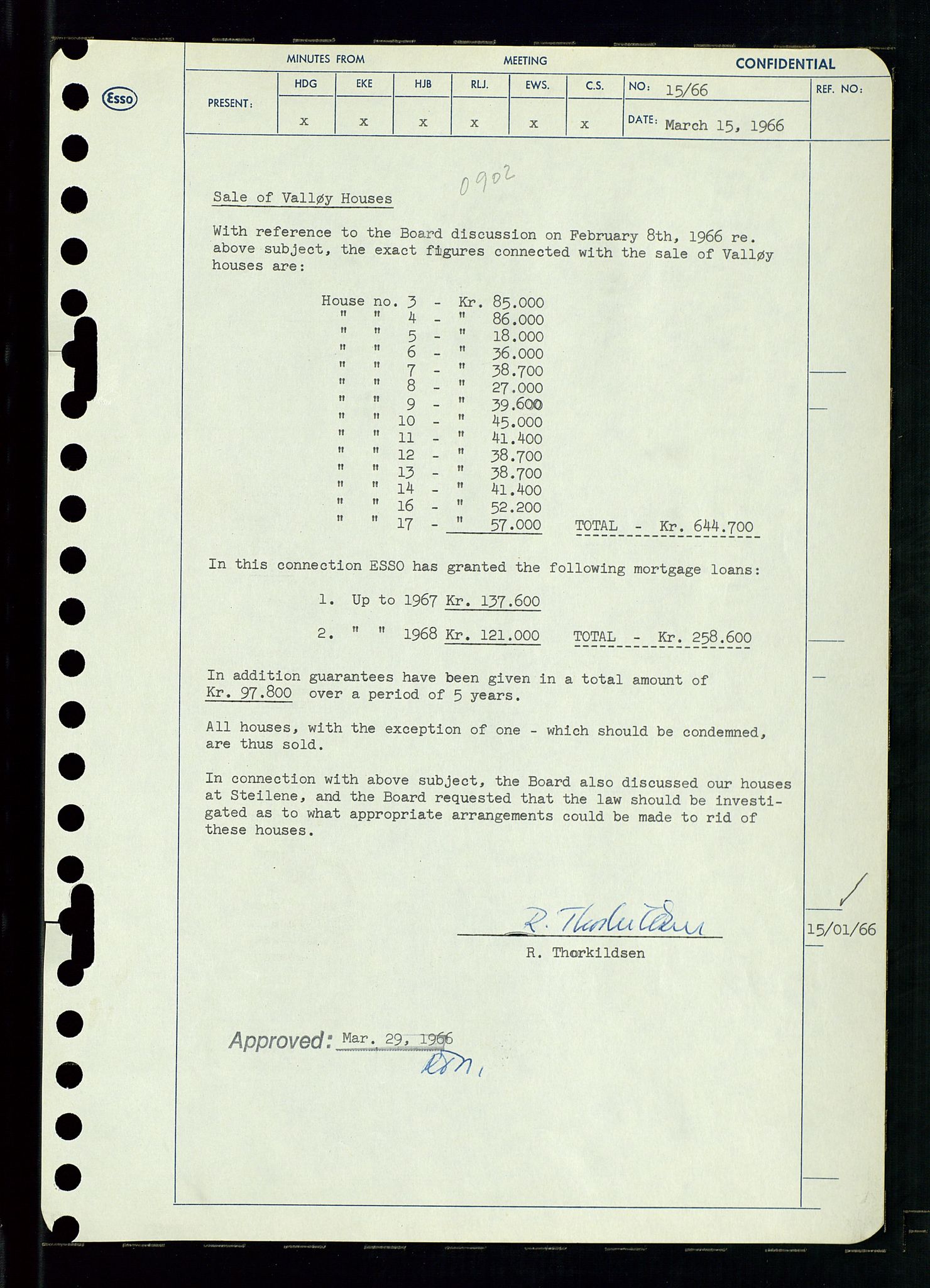 Pa 0982 - Esso Norge A/S, AV/SAST-A-100448/A/Aa/L0002/0002: Den administrerende direksjon Board minutes (styrereferater) / Den administrerende direksjon Board minutes (styrereferater), 1966, p. 38