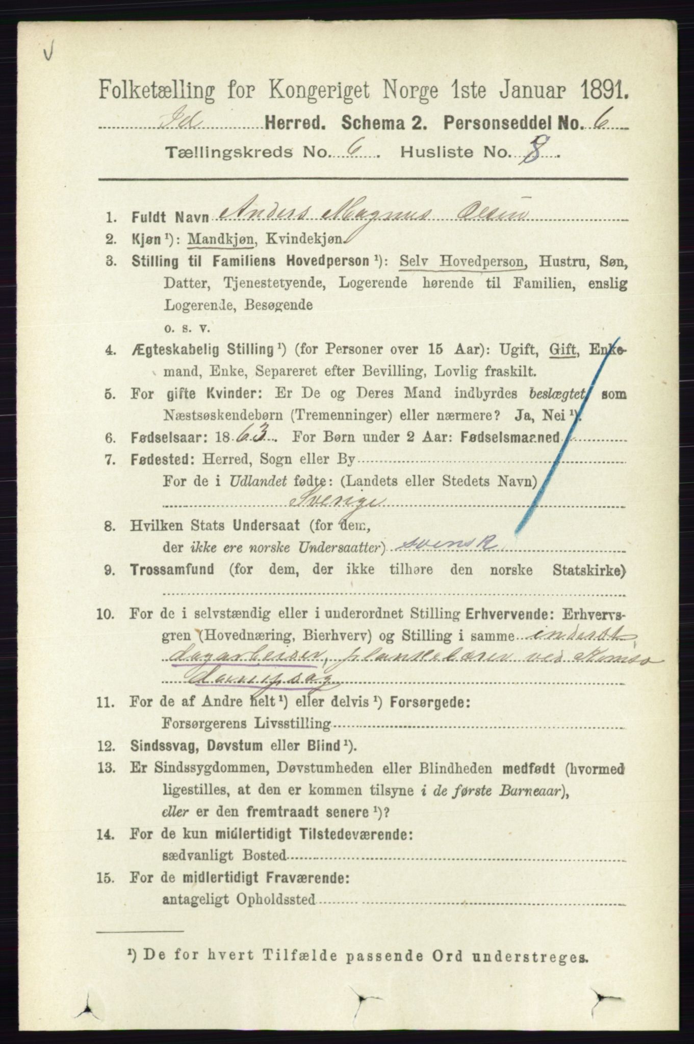 RA, 1891 census for 0117 Idd, 1891, p. 3635