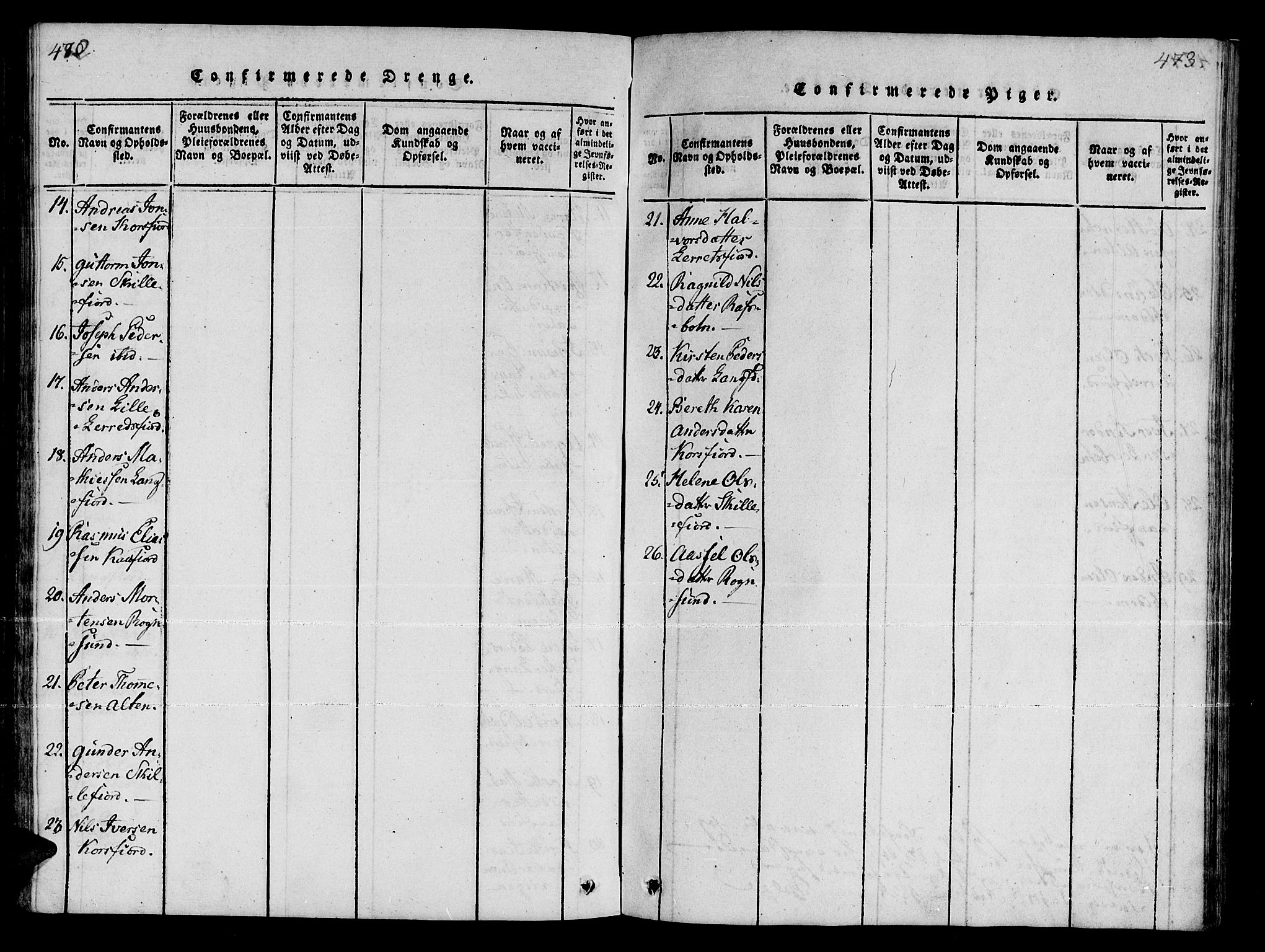 Talvik sokneprestkontor, AV/SATØ-S-1337/H/Ha/L0008kirke: Parish register (official) no. 8, 1821-1837, p. 472-473