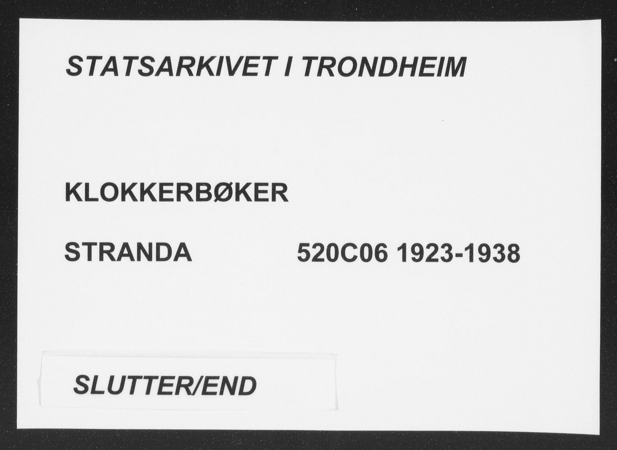 Ministerialprotokoller, klokkerbøker og fødselsregistre - Møre og Romsdal, SAT/A-1454/520/L0294: Parish register (copy) no. 520C06, 1923-1938