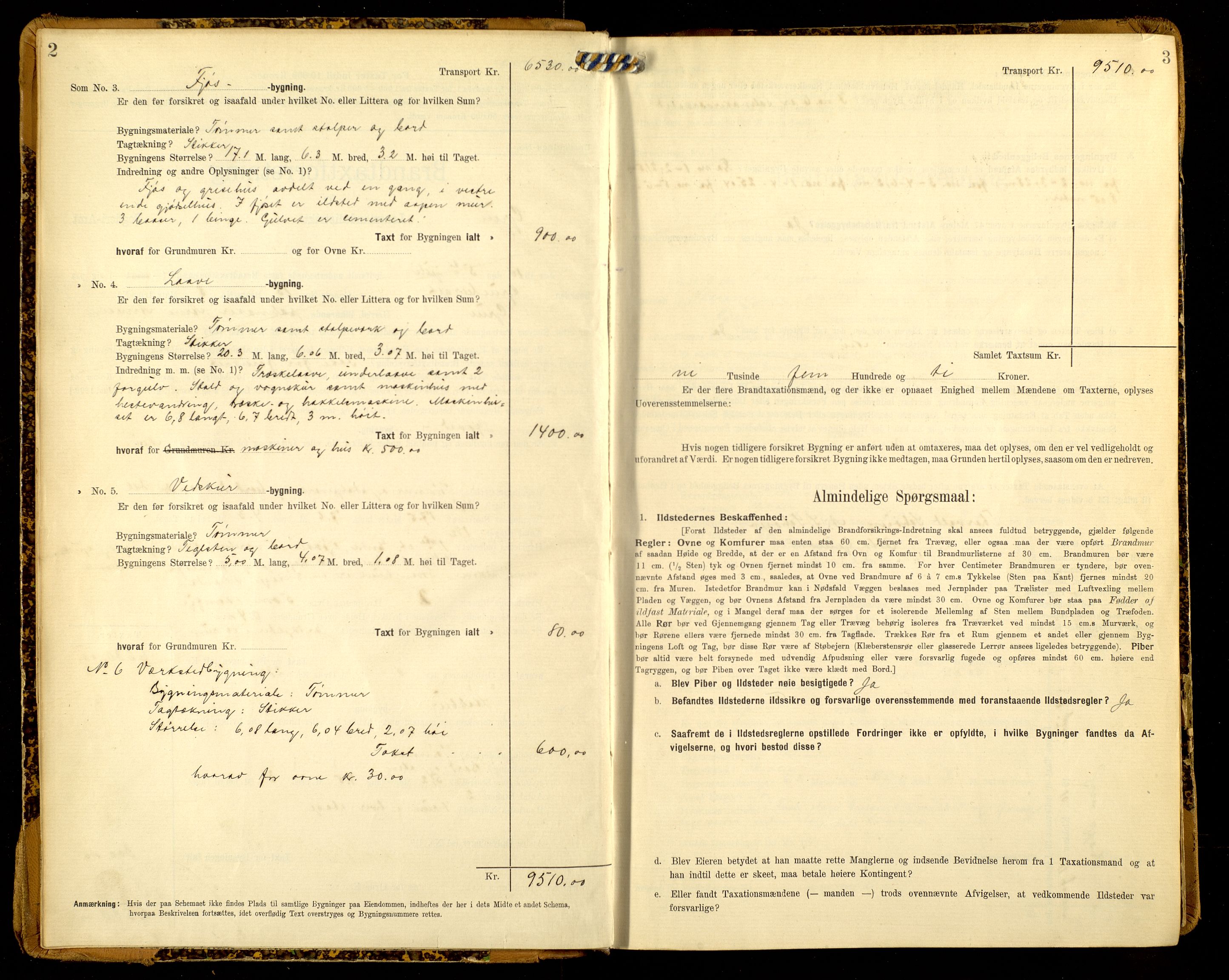 Norges Brannkasse, Grue, AV/SAH-NBRANG-016/F/L0014: Branntakstprotokoll, 1907-1913