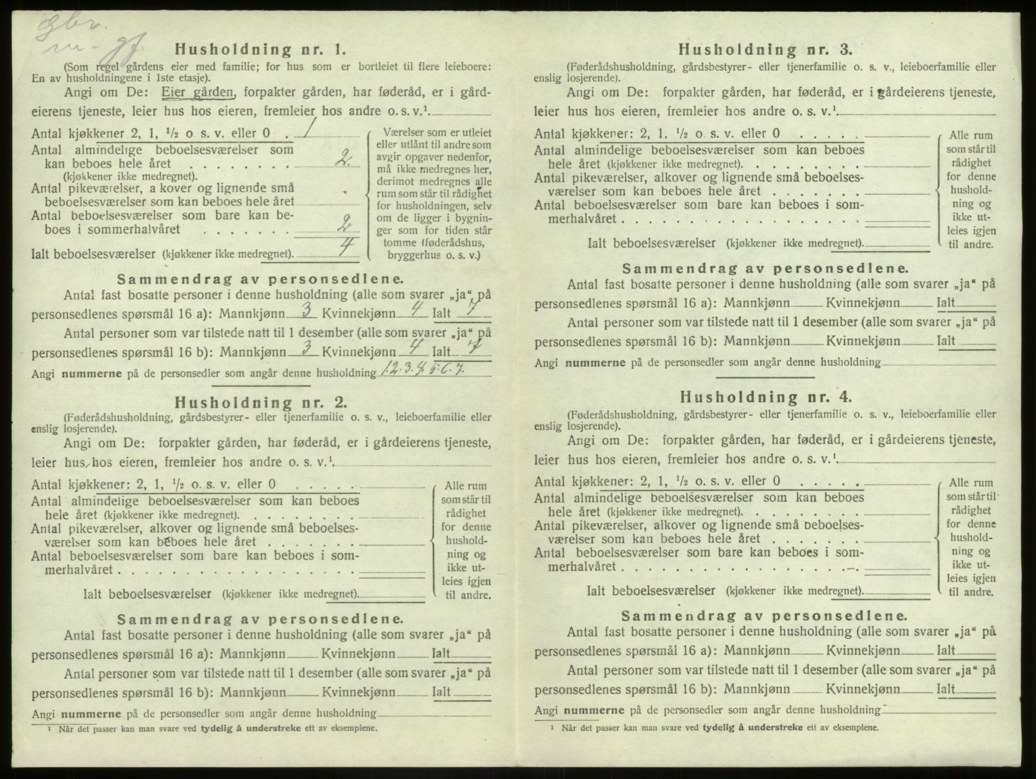 SAB, 1920 census for Kinn, 1920, p. 1413