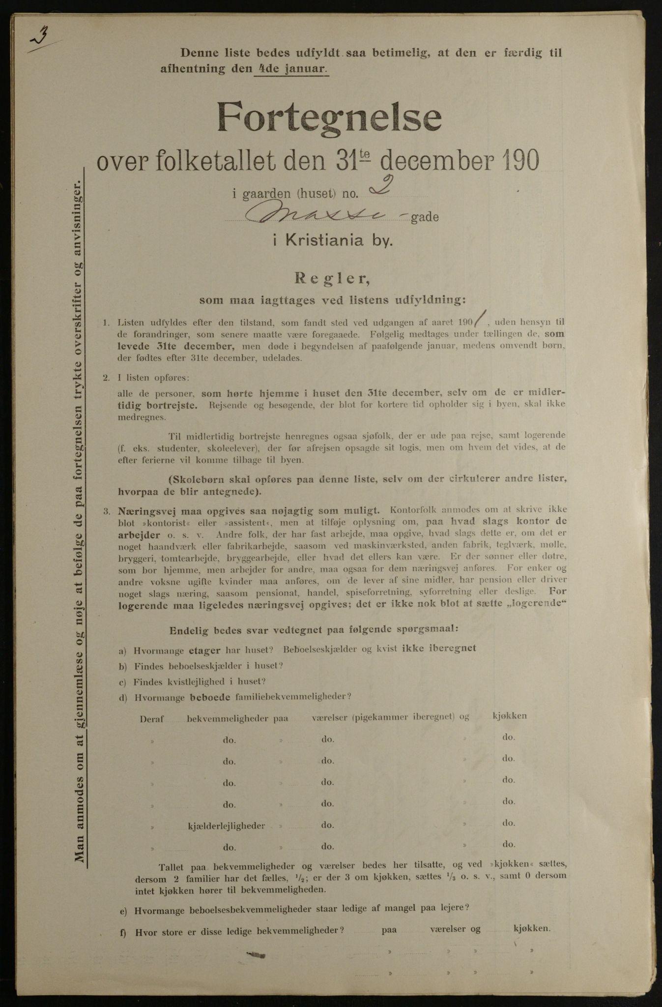 OBA, Municipal Census 1901 for Kristiania, 1901, p. 10097