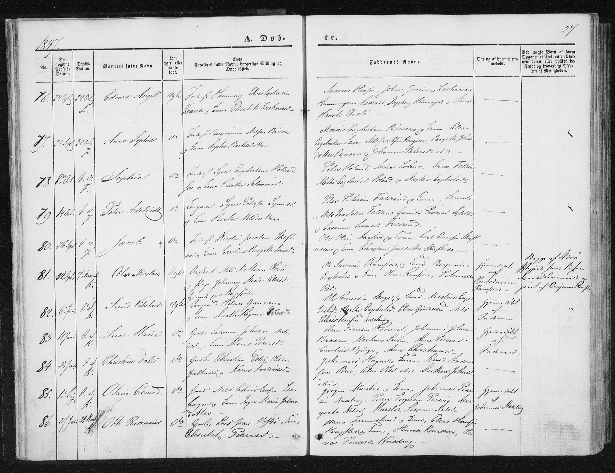 Ministerialprotokoller, klokkerbøker og fødselsregistre - Nord-Trøndelag, SAT/A-1458/780/L0640: Parish register (official) no. 780A05, 1845-1856, p. 27