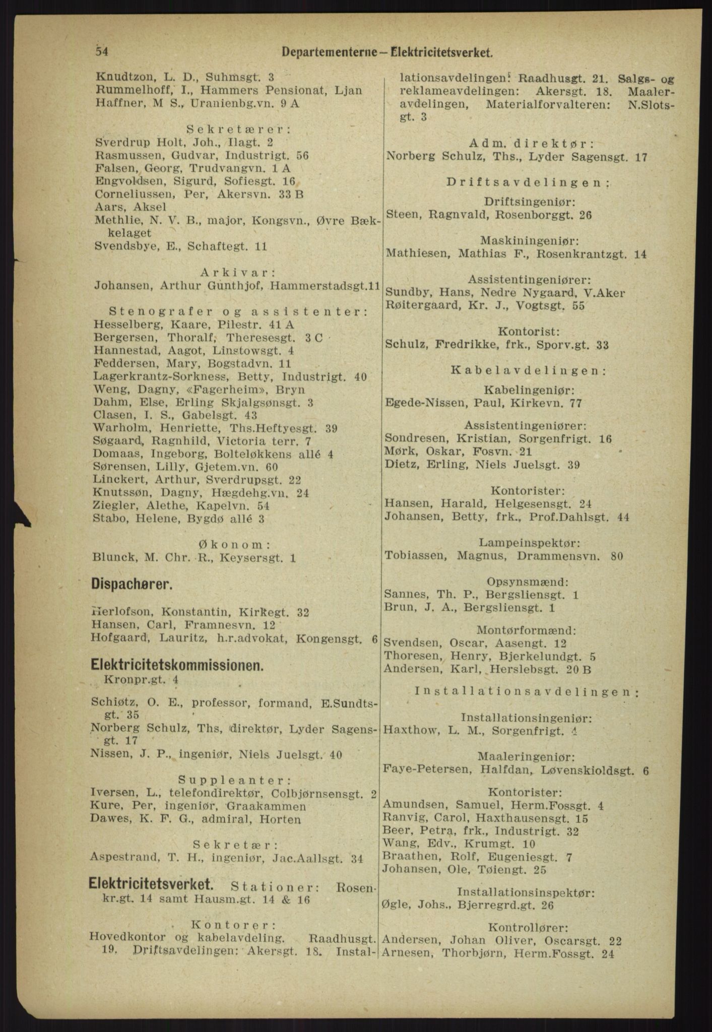 Kristiania/Oslo adressebok, PUBL/-, 1918, p. 61