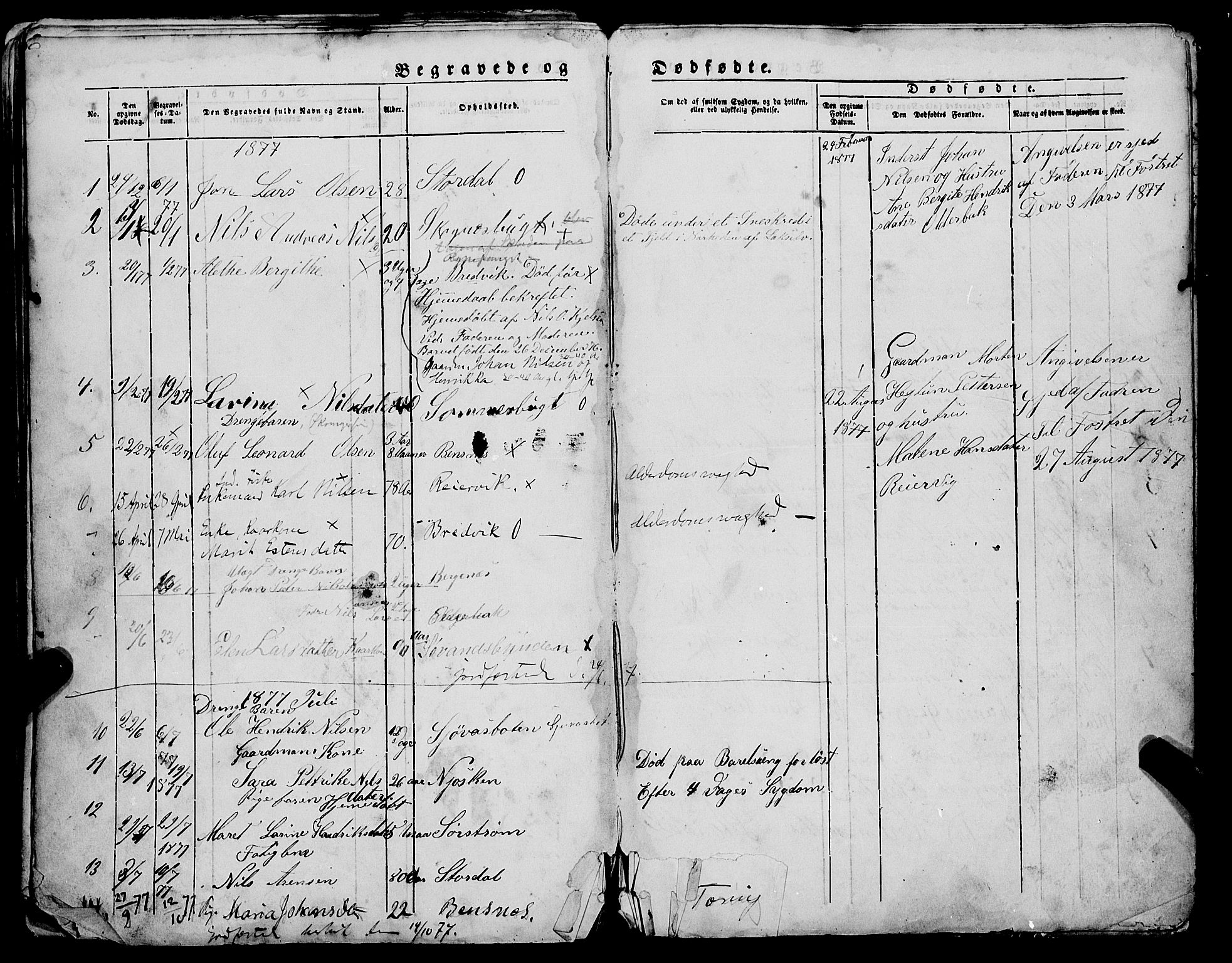 Lyngen sokneprestembete, AV/SATØ-S-1289/H/He/Heb/L0005klokker: Parish register (copy) no. 5, 1847-1882