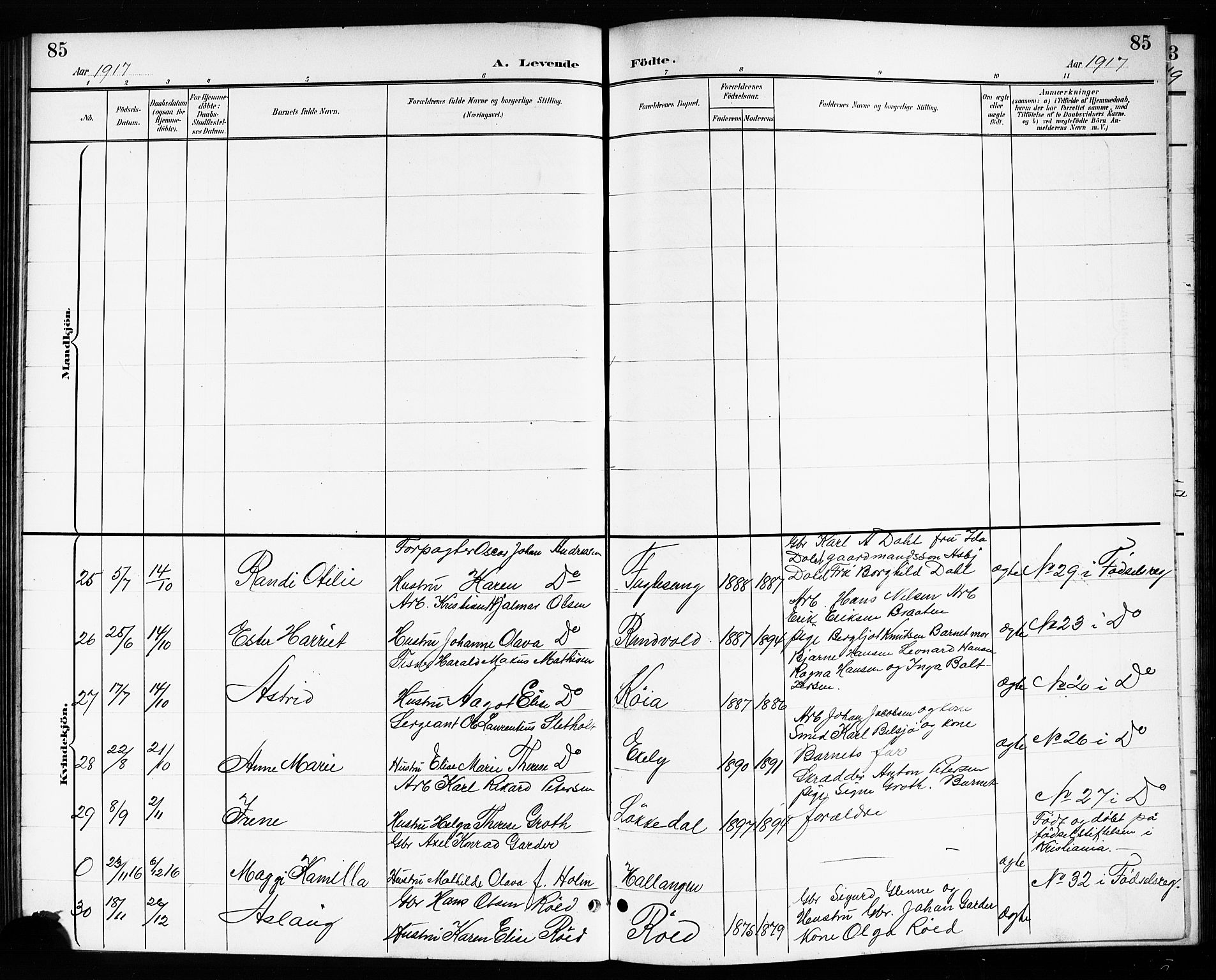 Drøbak prestekontor Kirkebøker, AV/SAO-A-10142a/G/Gb/L0001: Parish register (copy) no. II 1, 1901-1919, p. 85