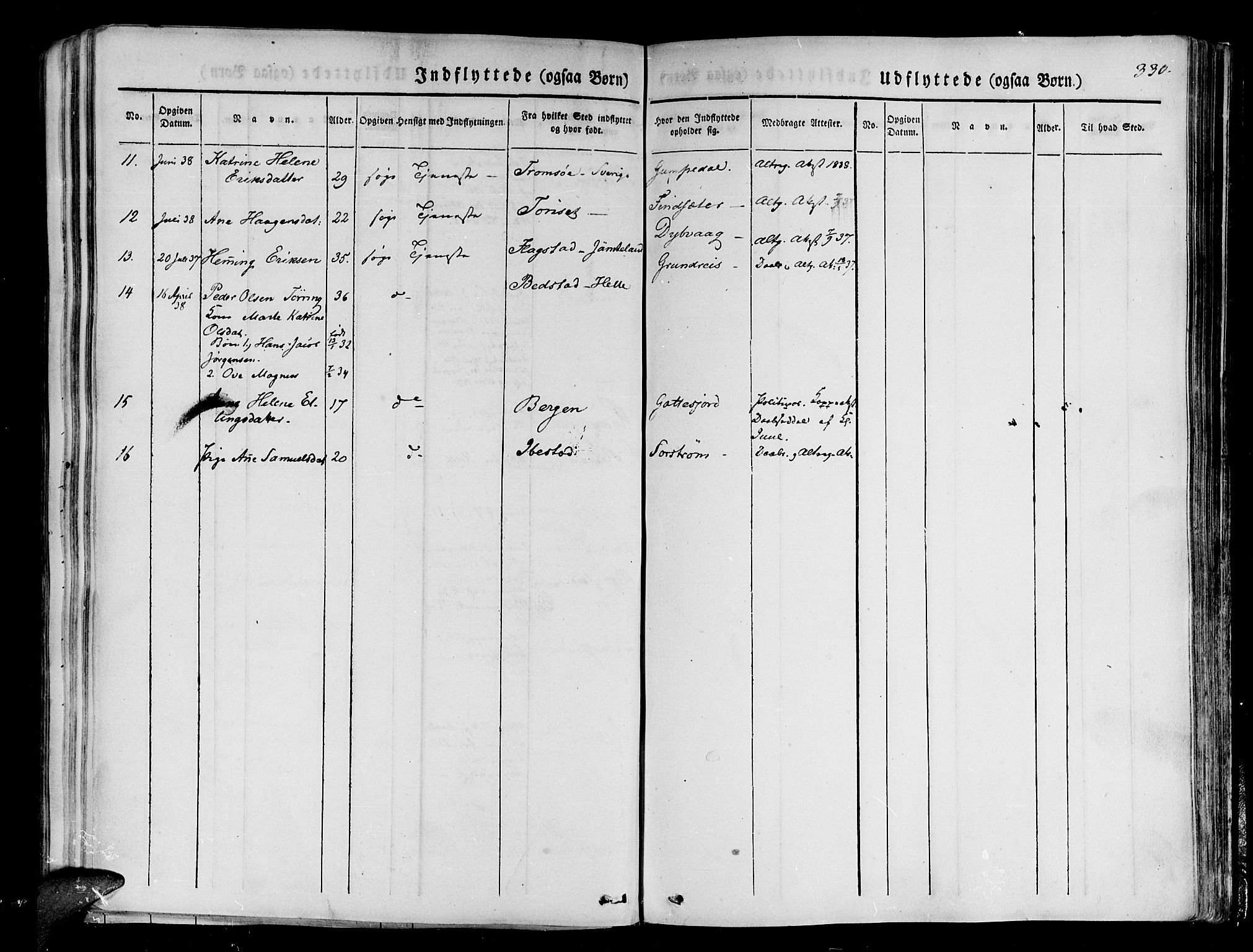 Tranøy sokneprestkontor, SATØ/S-1313/I/Ia/Iaa/L0005kirke: Parish register (official) no. 5, 1829-1844, p. 330