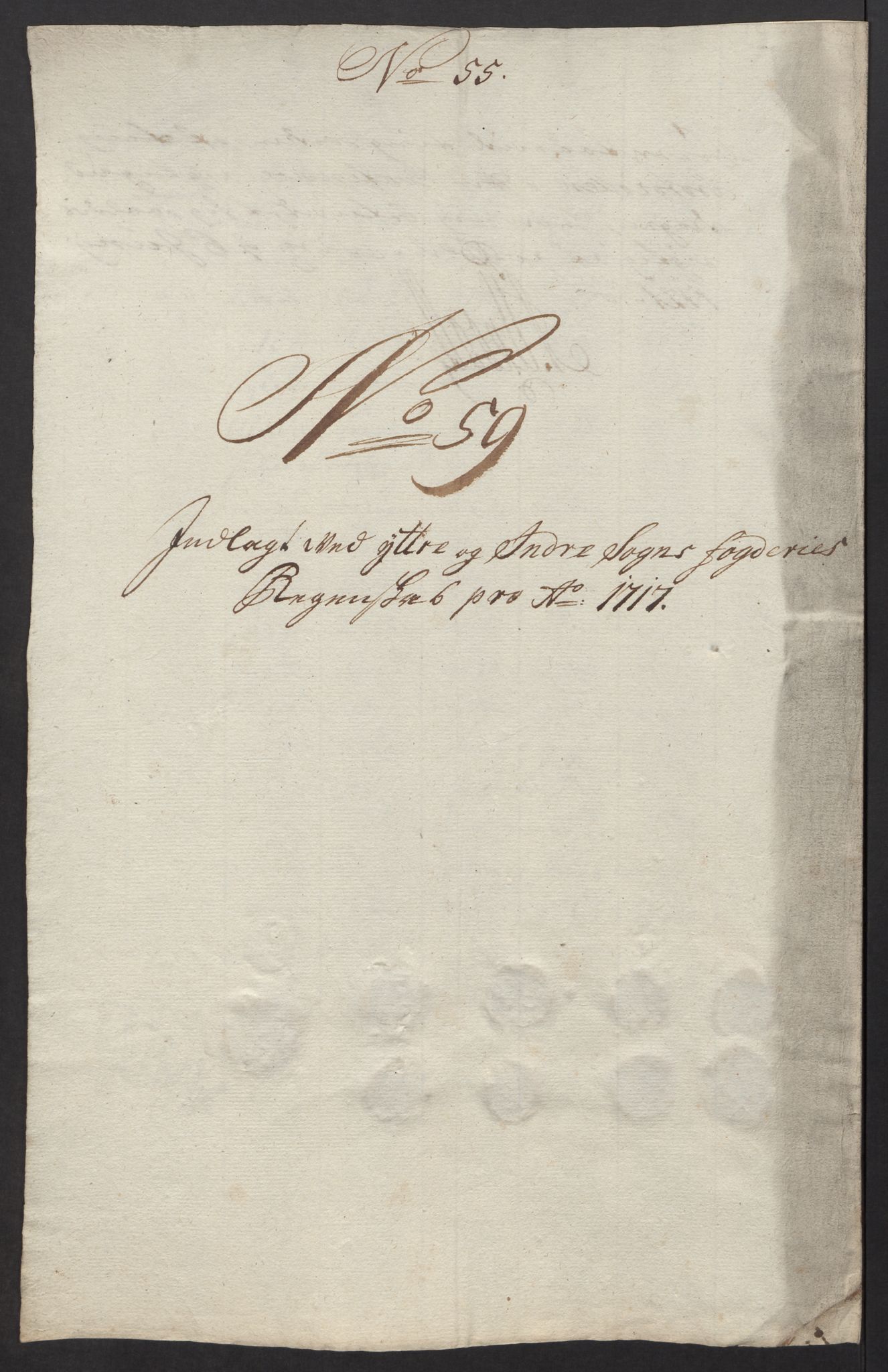 Rentekammeret inntil 1814, Reviderte regnskaper, Fogderegnskap, AV/RA-EA-4092/R52/L3321: Fogderegnskap Sogn, 1717-1718, p. 255