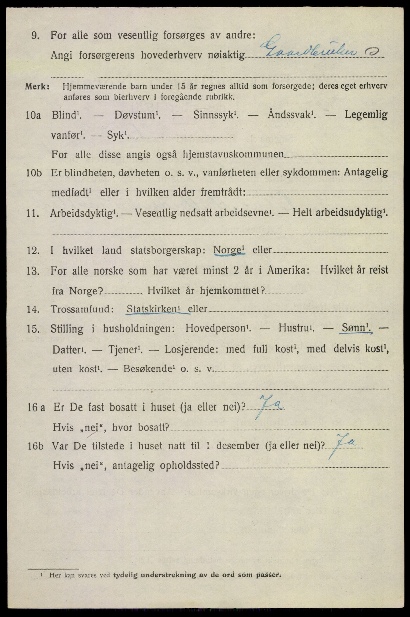 SAKO, 1920 census for Hedrum, 1920, p. 10838