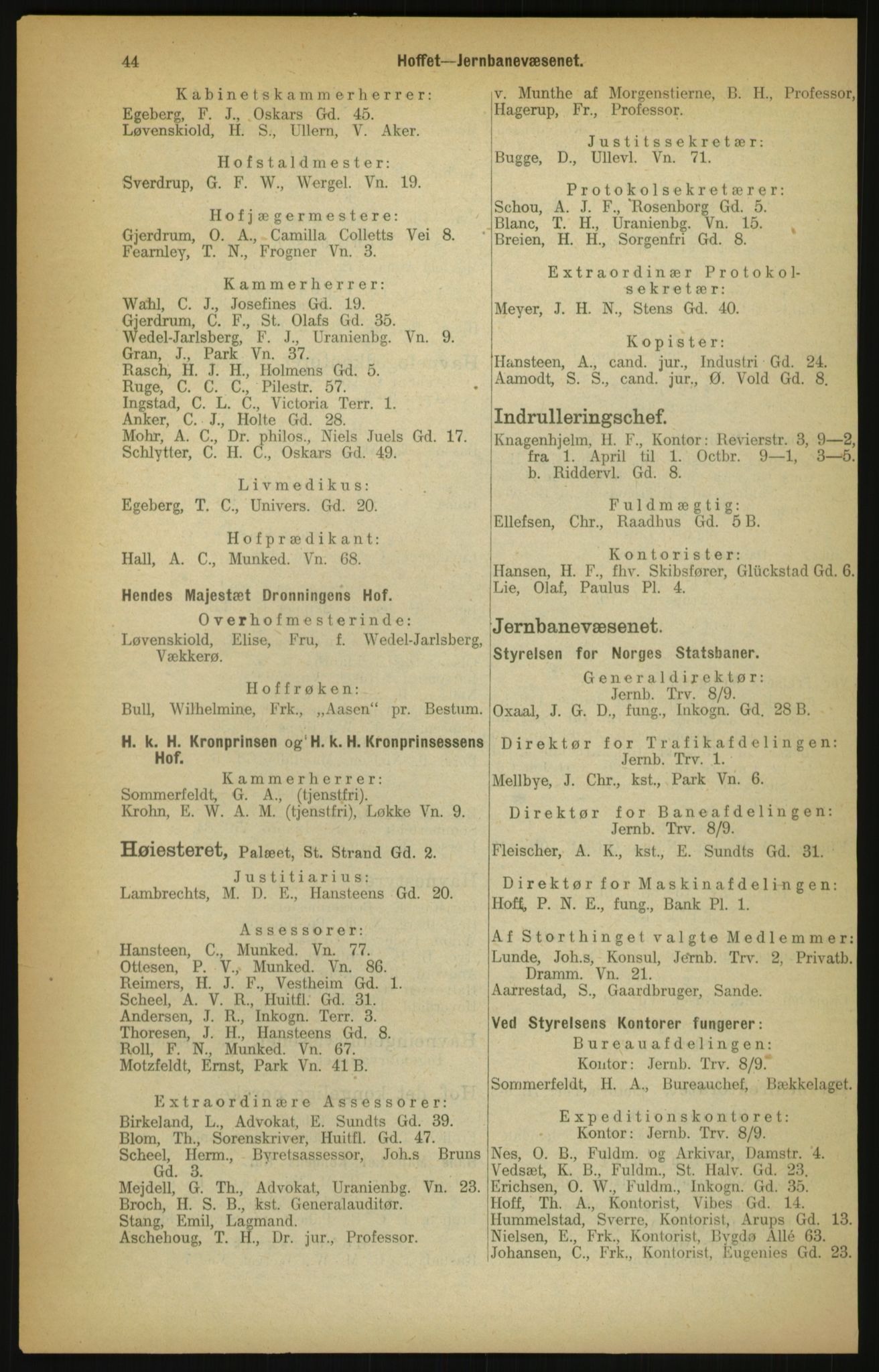 Kristiania/Oslo adressebok, PUBL/-, 1900, p. 44