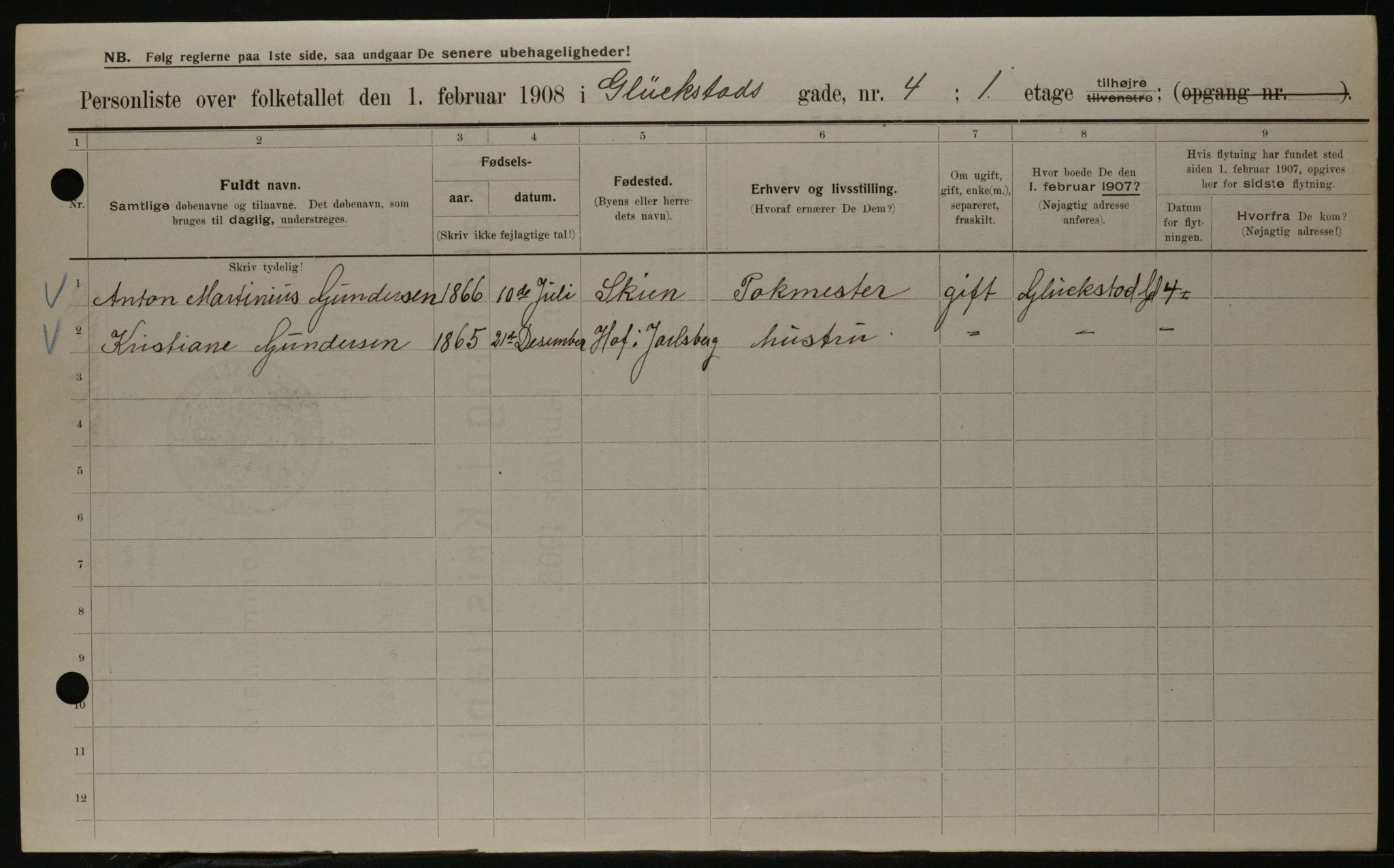 OBA, Municipal Census 1908 for Kristiania, 1908, p. 26473