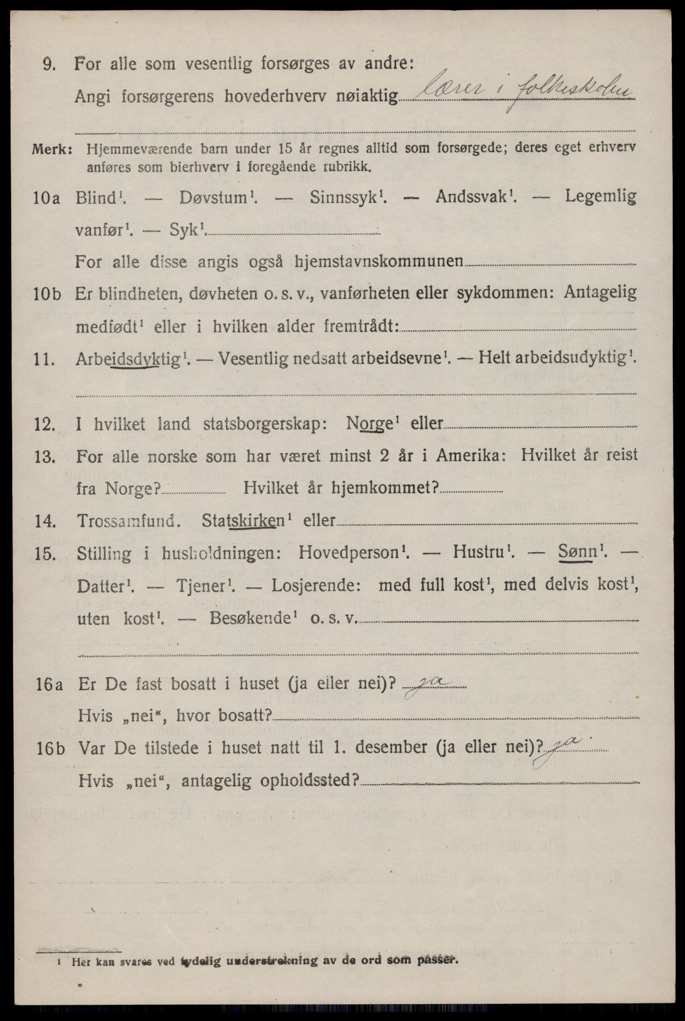 SAST, 1920 census for Høyland, 1920, p. 14111