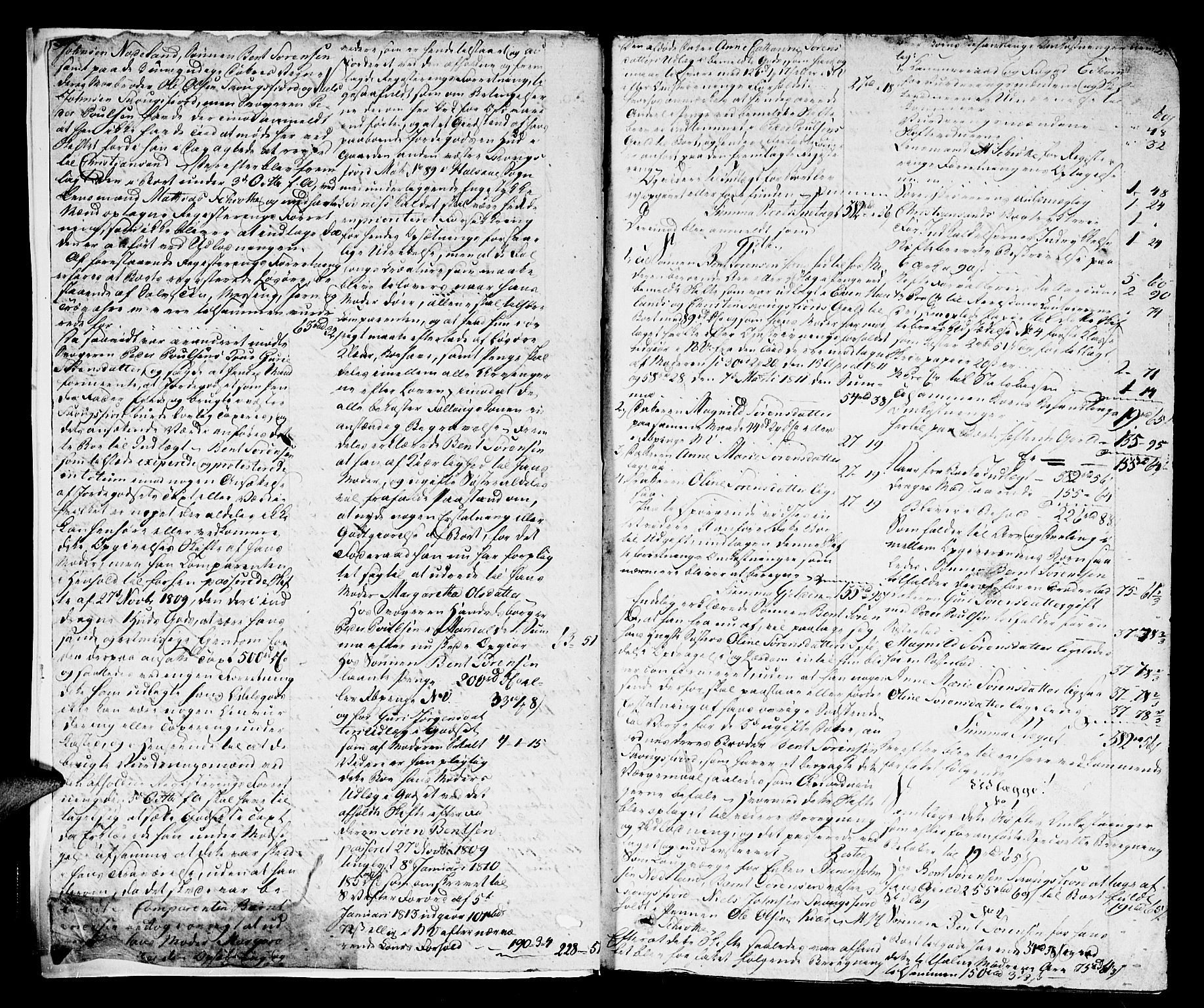 Mandal sorenskriveri, SAK/1221-0005/001/H/Hc/L0039: Skifteprotokoll  med register nr 15a, 1815-1825, p. 1b-2a