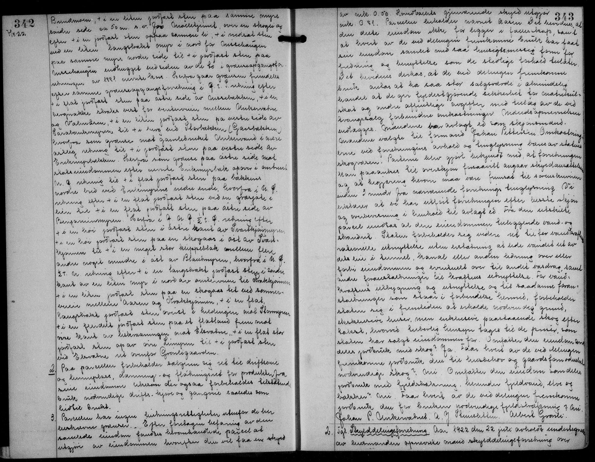 Søndre Helgeland sorenskriveri, AV/SAT-A-4575/1/2/2C/L0022: Mortgage book no. 33, 1921-1925, p. 342-343, Deed date: 07.08.1922