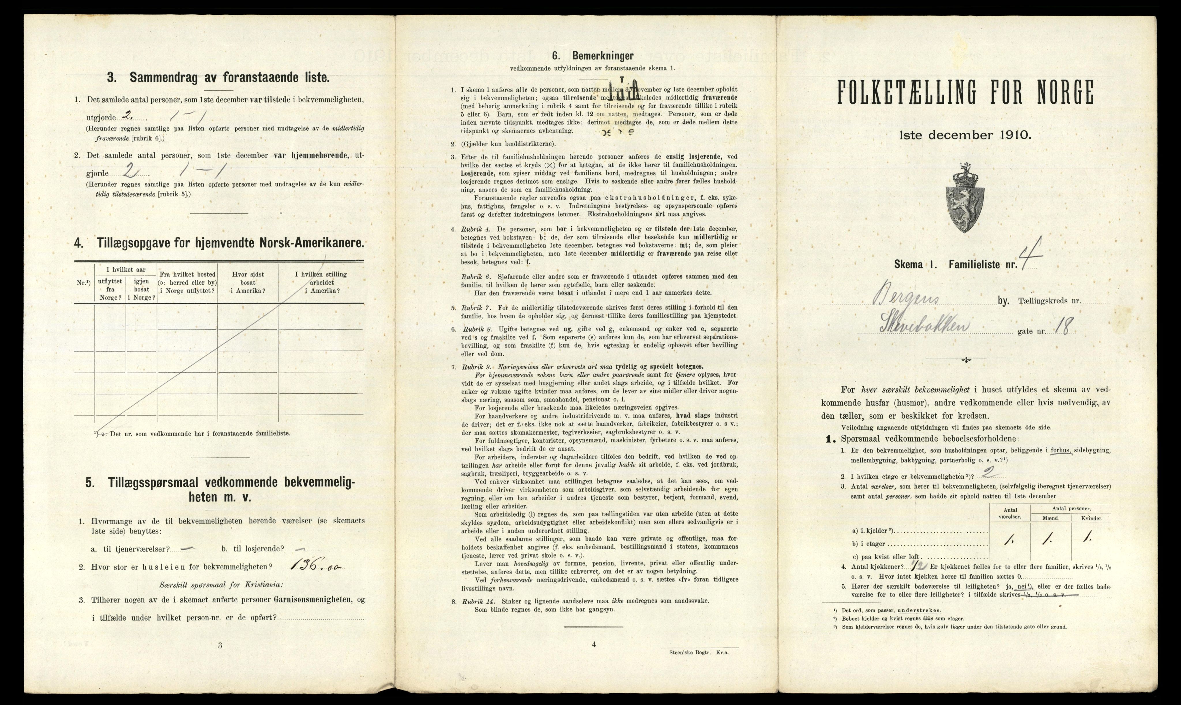 RA, 1910 census for Bergen, 1910, p. 25303