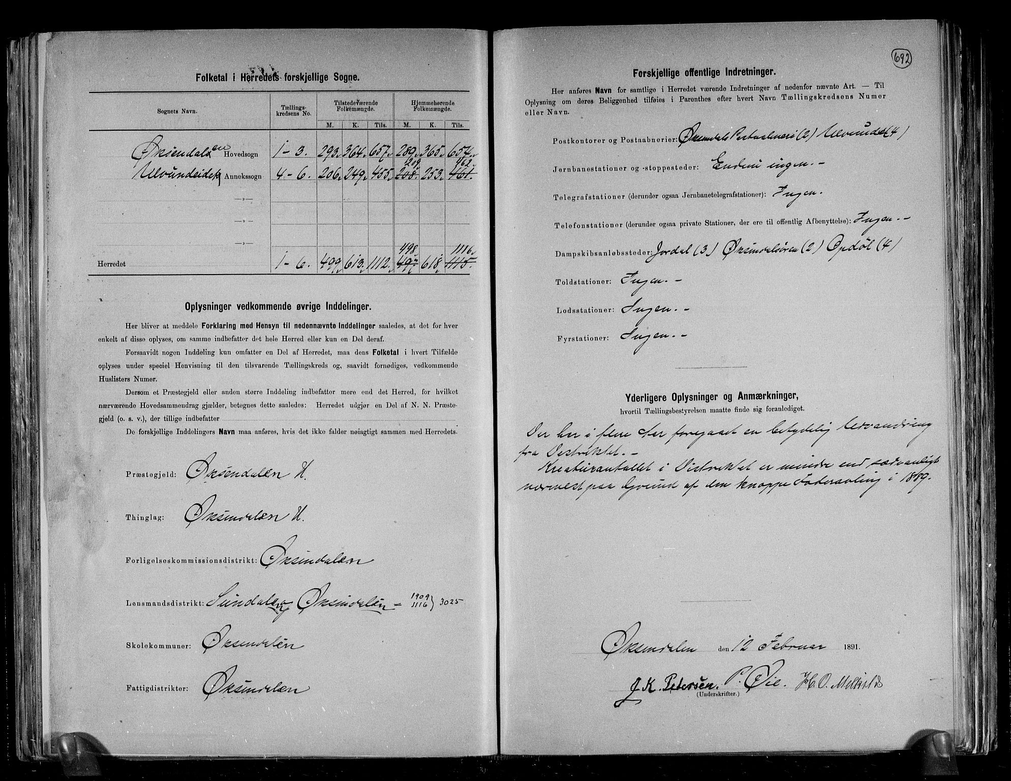 RA, 1891 census for 1561 Øksendal, 1891, p. 3