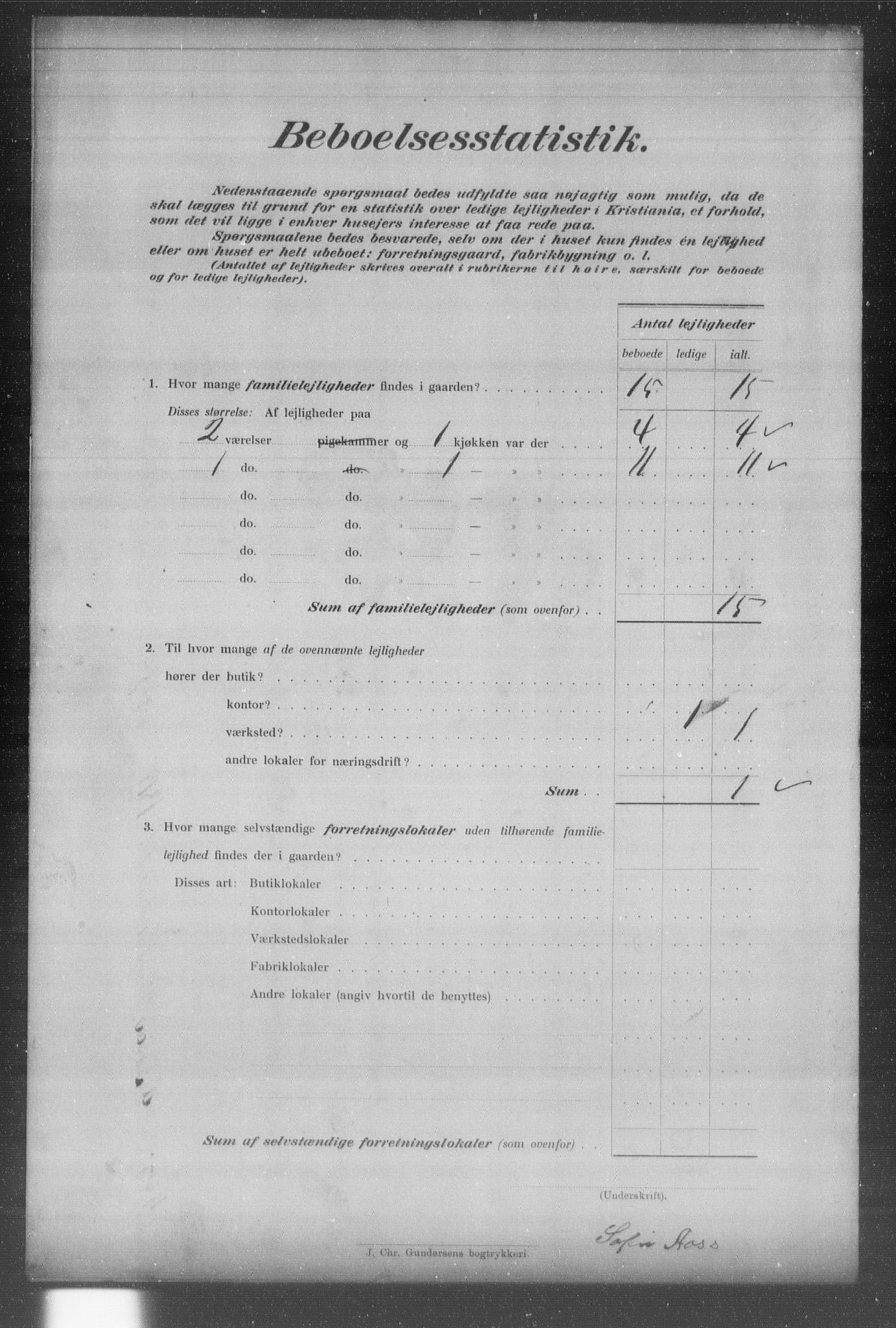 OBA, Municipal Census 1903 for Kristiania, 1903, p. 21549