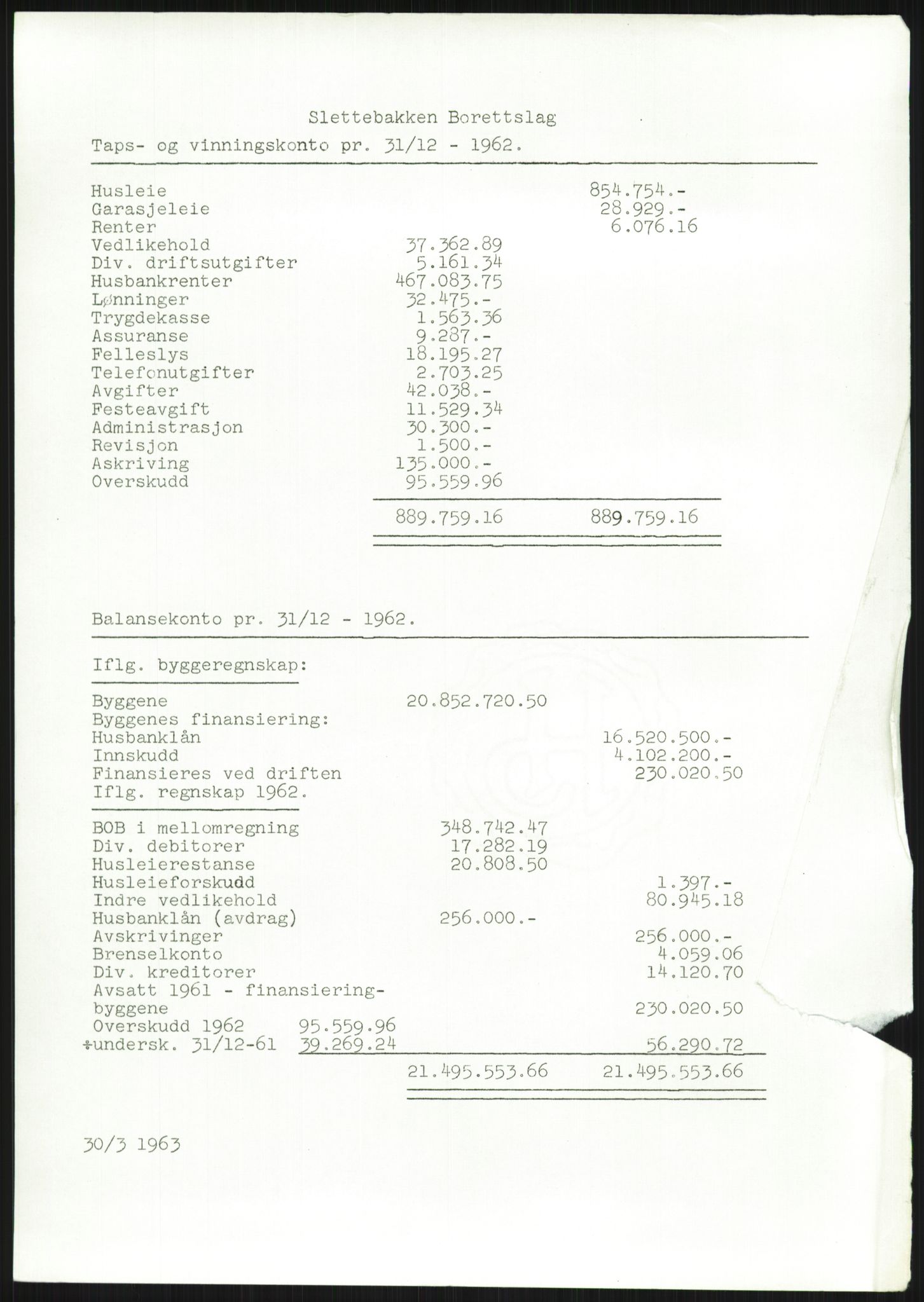 Kommunaldepartementet, Boligkomiteen av 1962, AV/RA-S-1456/D/L0002: --, 1958-1962, p. 267