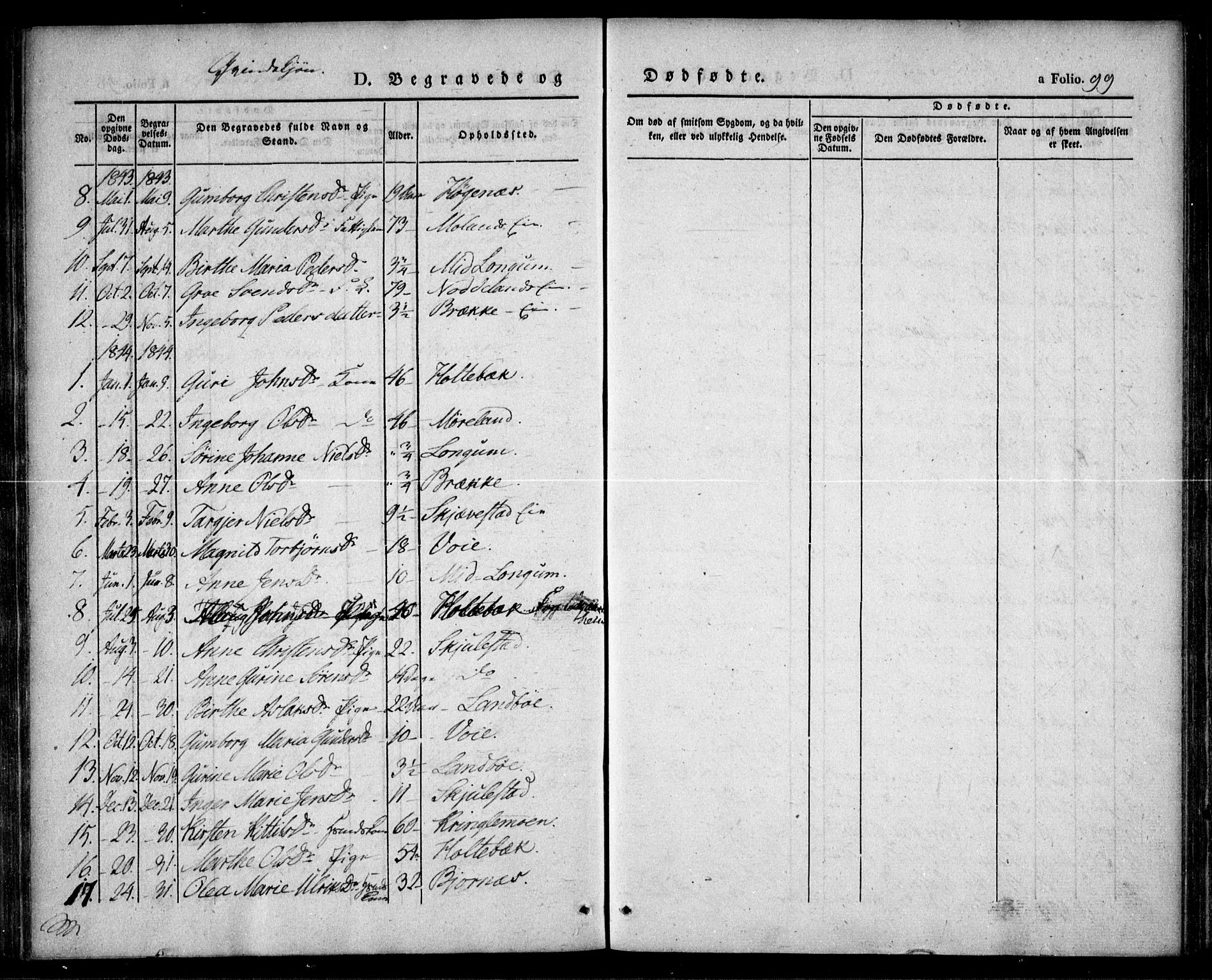 Austre Moland sokneprestkontor, SAK/1111-0001/F/Fa/Faa/L0006: Parish register (official) no. A 6, 1837-1846, p. 99