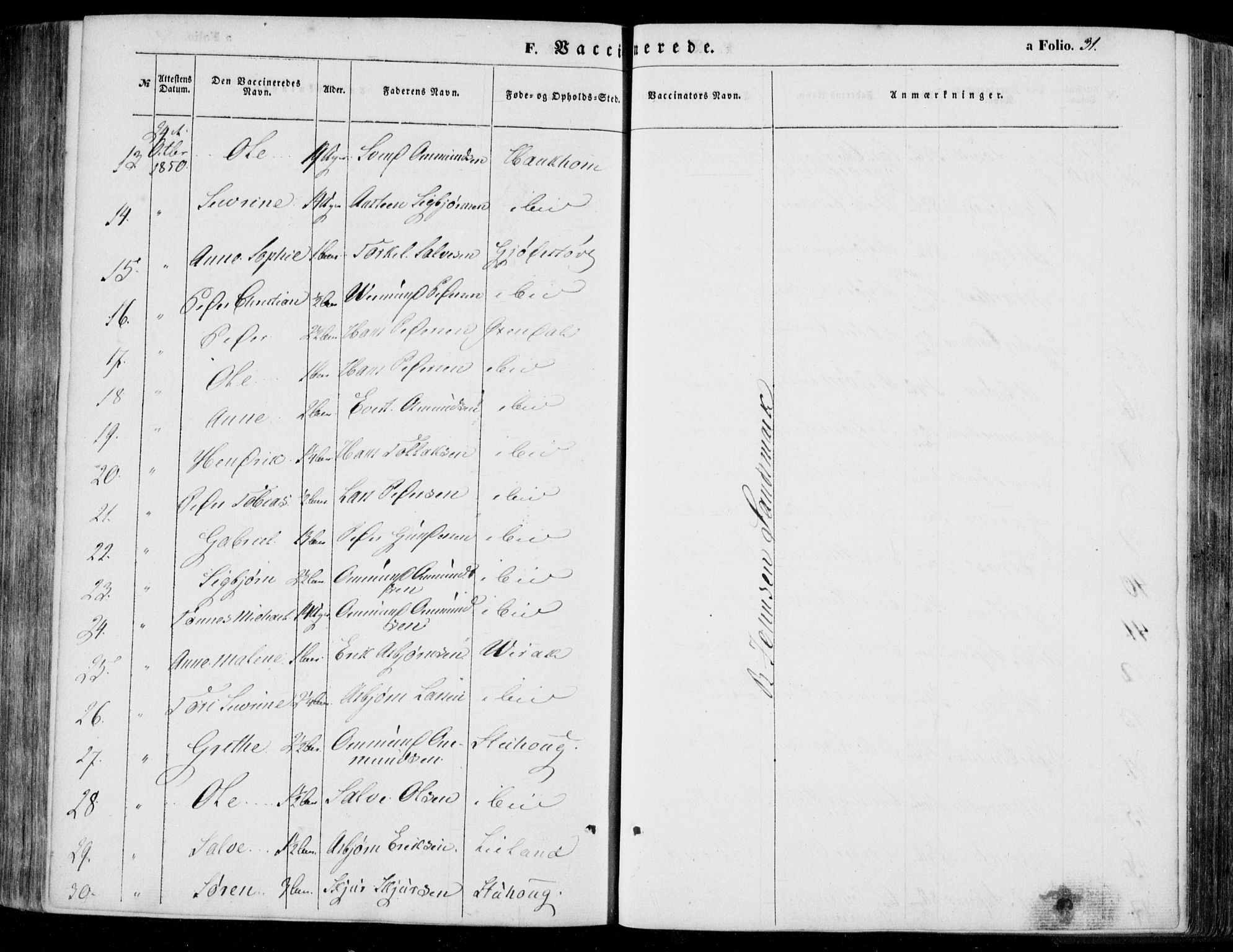 Bakke sokneprestkontor, AV/SAK-1111-0002/F/Fa/Faa/L0005: Parish register (official) no. A 5, 1847-1855, p. 31