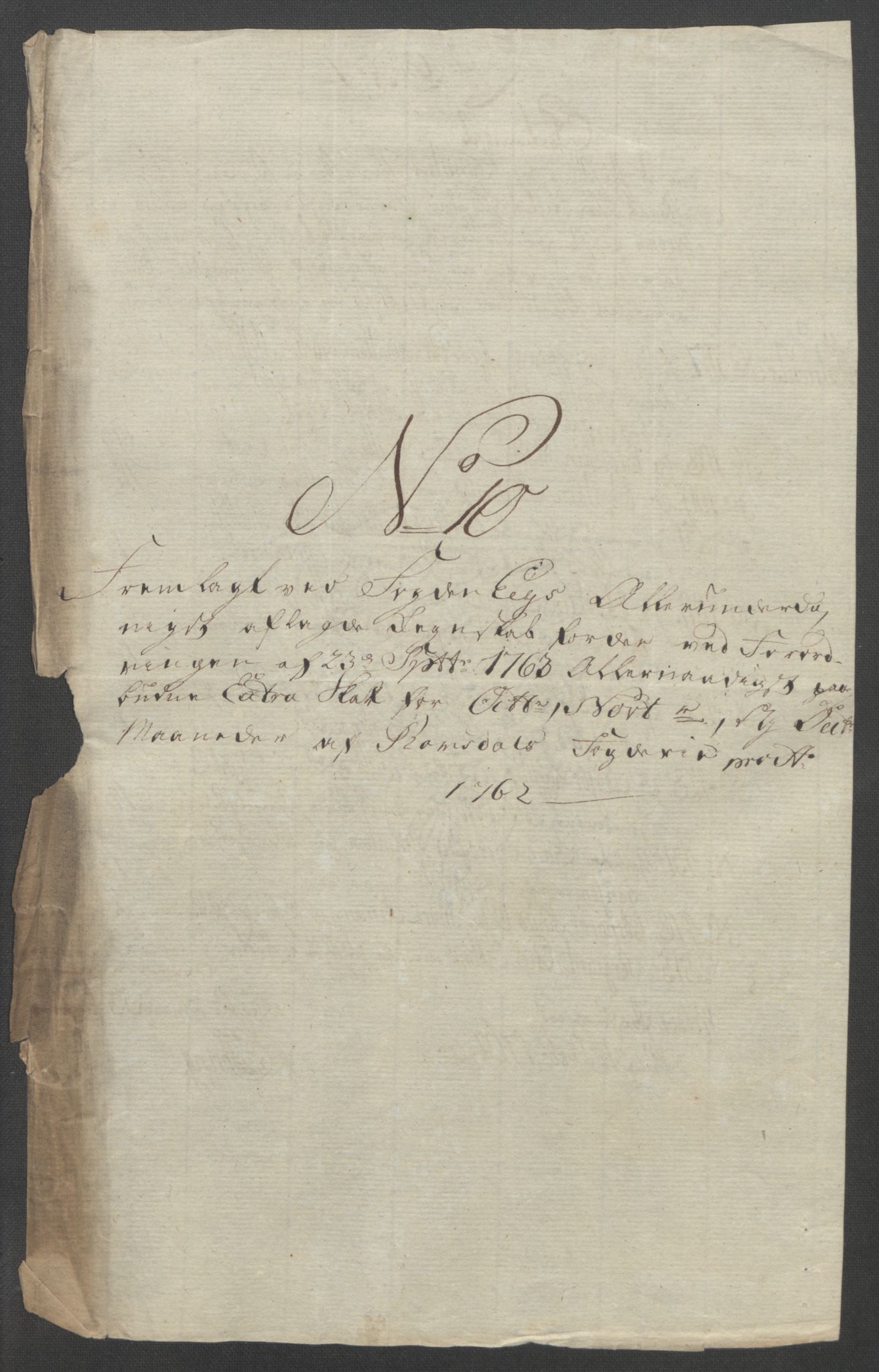 Rentekammeret inntil 1814, Reviderte regnskaper, Fogderegnskap, AV/RA-EA-4092/R55/L3730: Ekstraskatten Romsdal, 1762-1763, p. 282