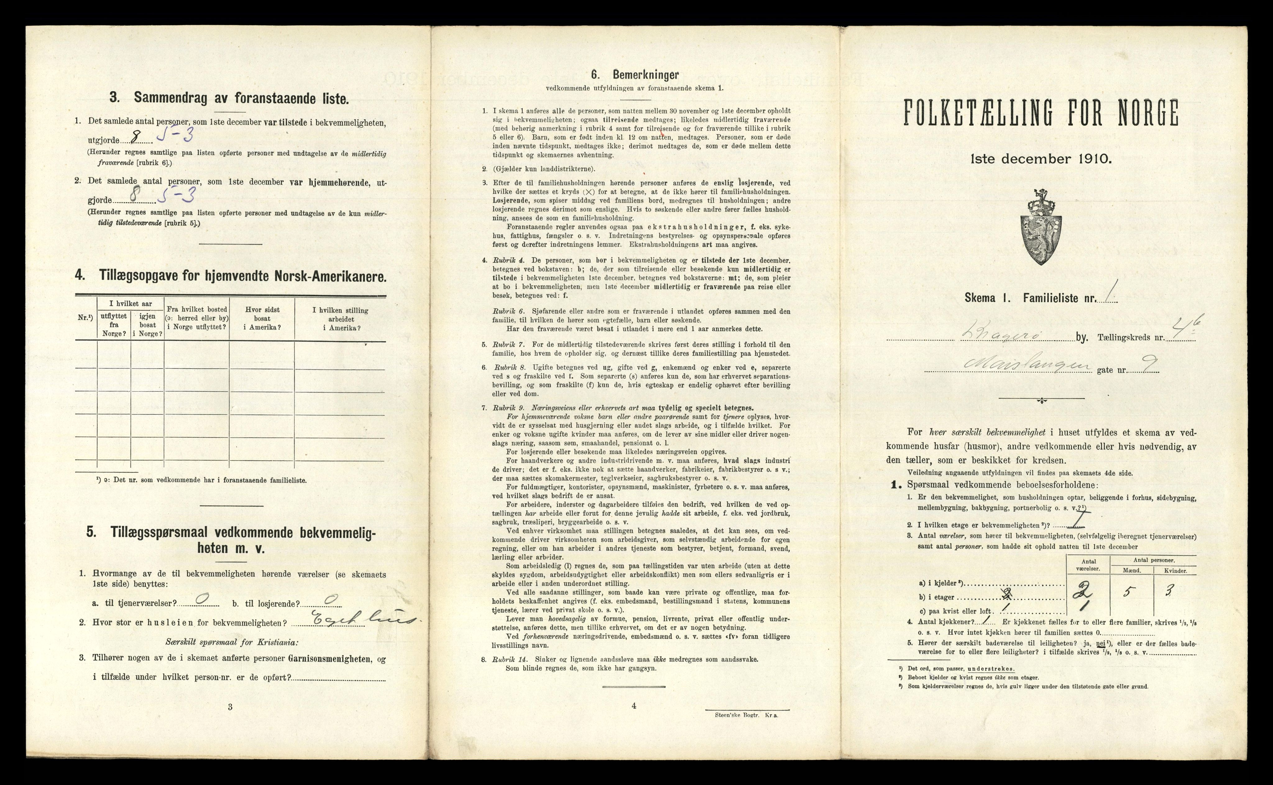 RA, 1910 census for Kragerø, 1910, p. 3922