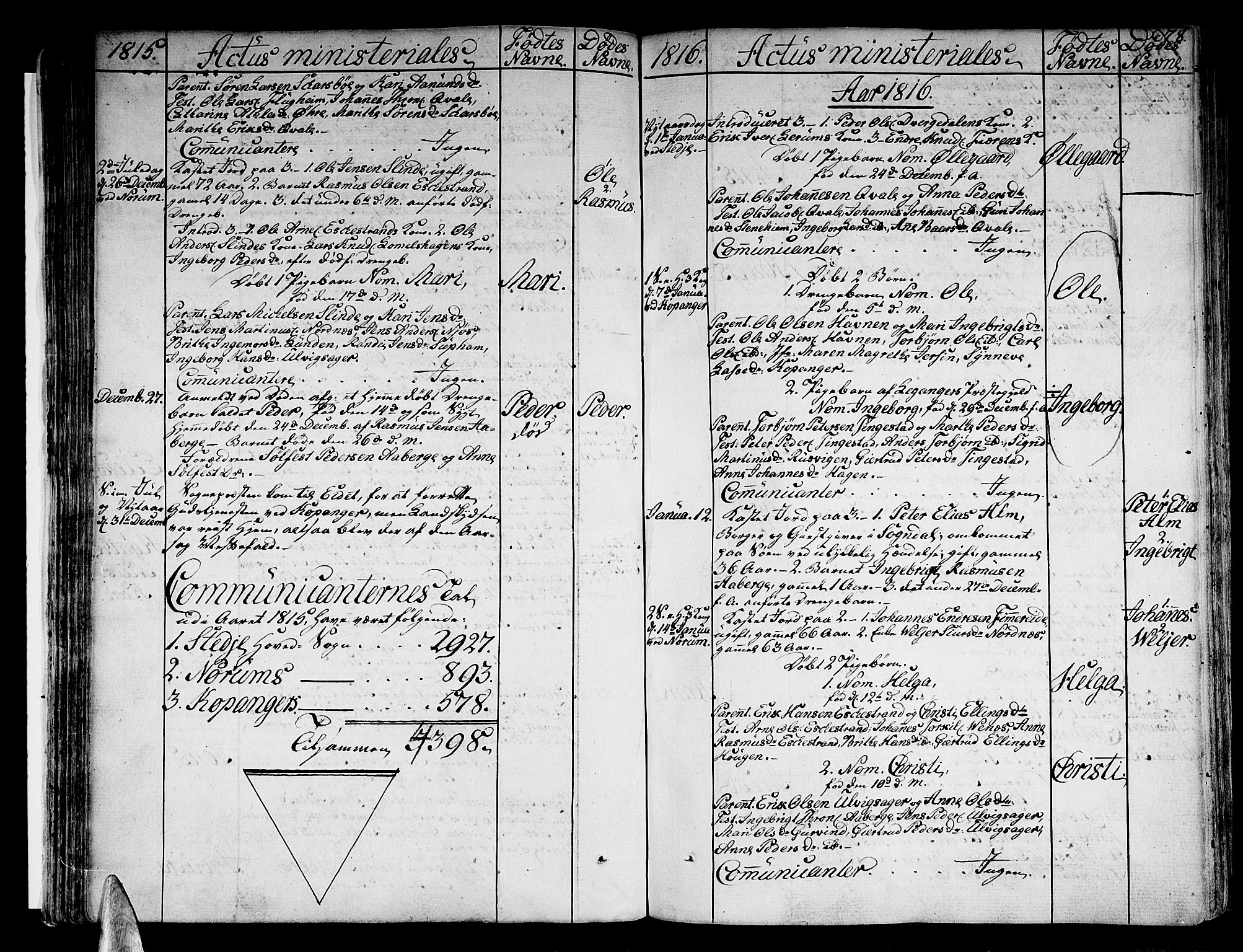 Sogndal sokneprestembete, SAB/A-81301/H/Haa/Haaa/L0009: Parish register (official) no. A 9, 1809-1821, p. 78