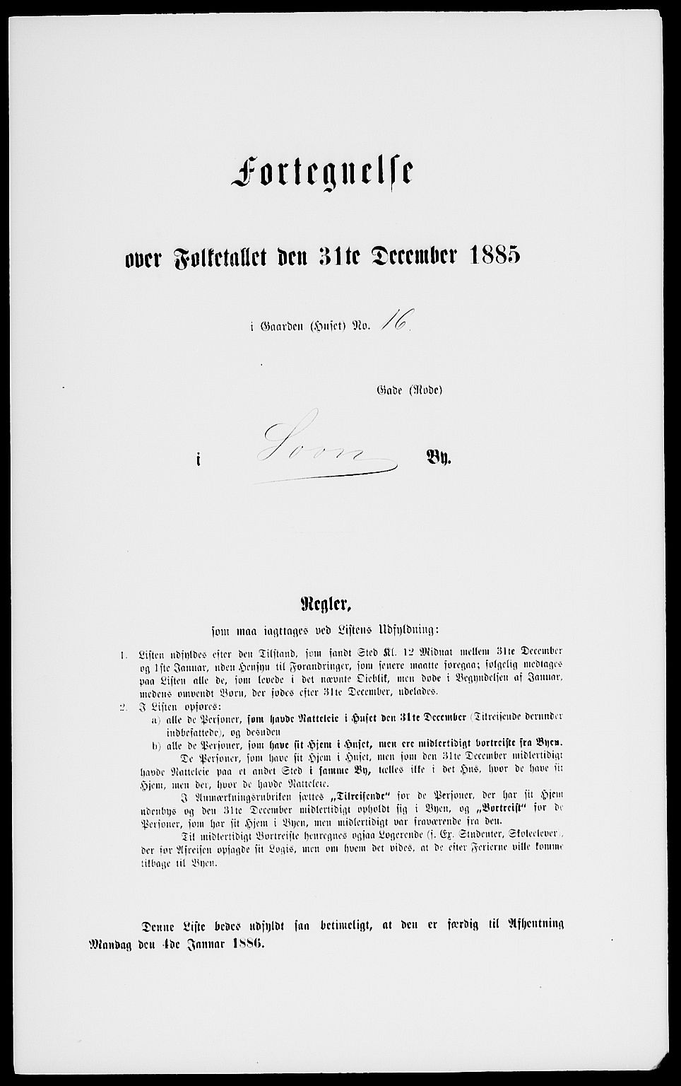 RA, 1885 census for 0201 Son, 1885, p. 31