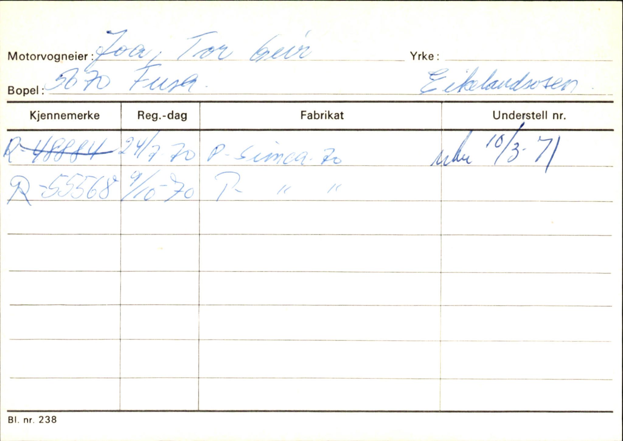 Statens vegvesen, Hordaland vegkontor, AV/SAB-A-5201/2/Ha/L0027: R-eierkort J, 1920-1971, p. 2