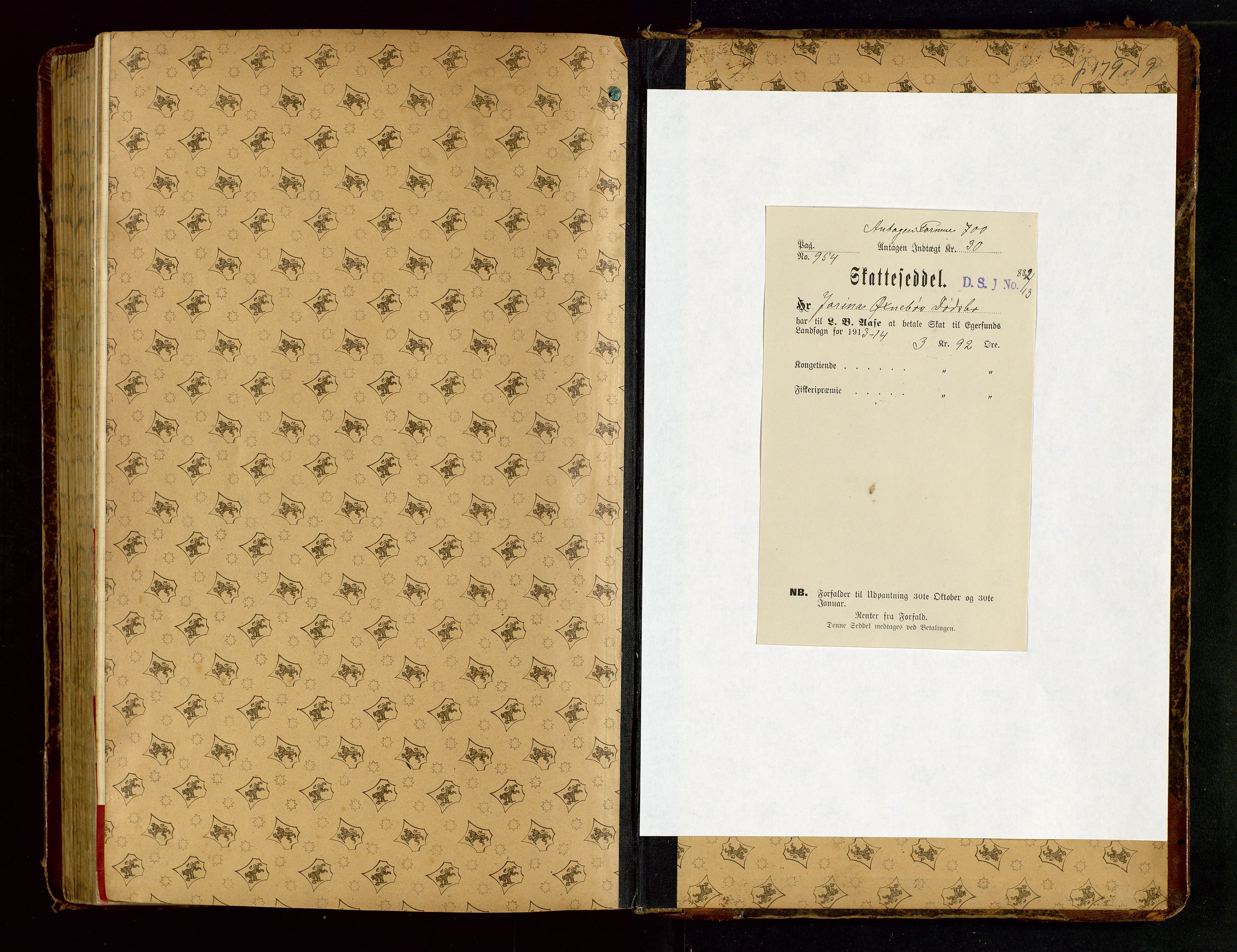 Dalane sorenskriveri, SAST/A-100309/001/5/500/500BD/L0002: UTLODNINGSPROTOKOLL, 1912-1923