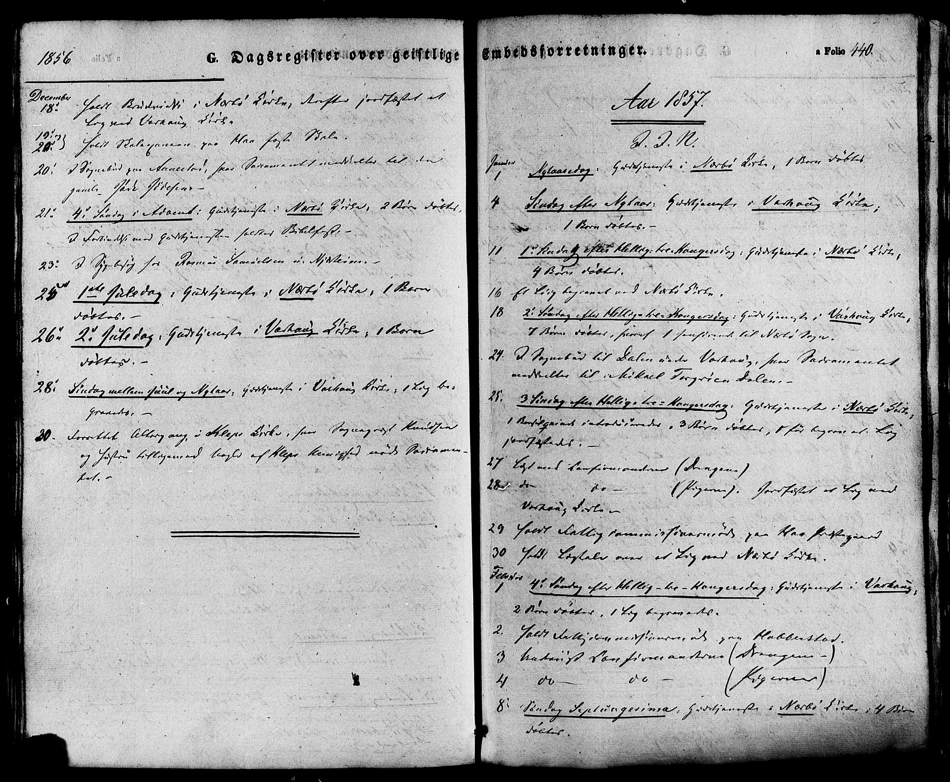 Hå sokneprestkontor, AV/SAST-A-101801/001/30BA/L0008: Parish register (official) no. A 7, 1853-1878, p. 440