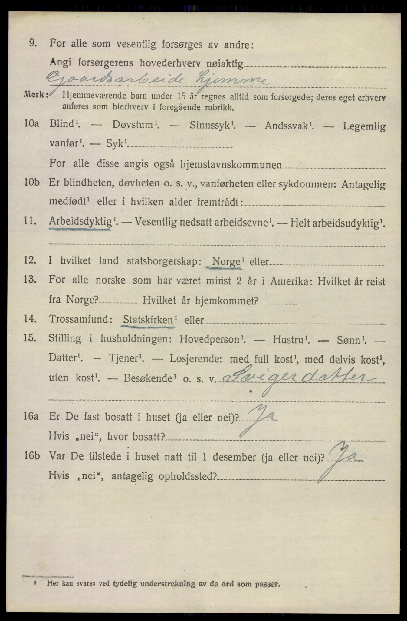 SAKO, 1920 census for Gjerpen, 1920, p. 10787