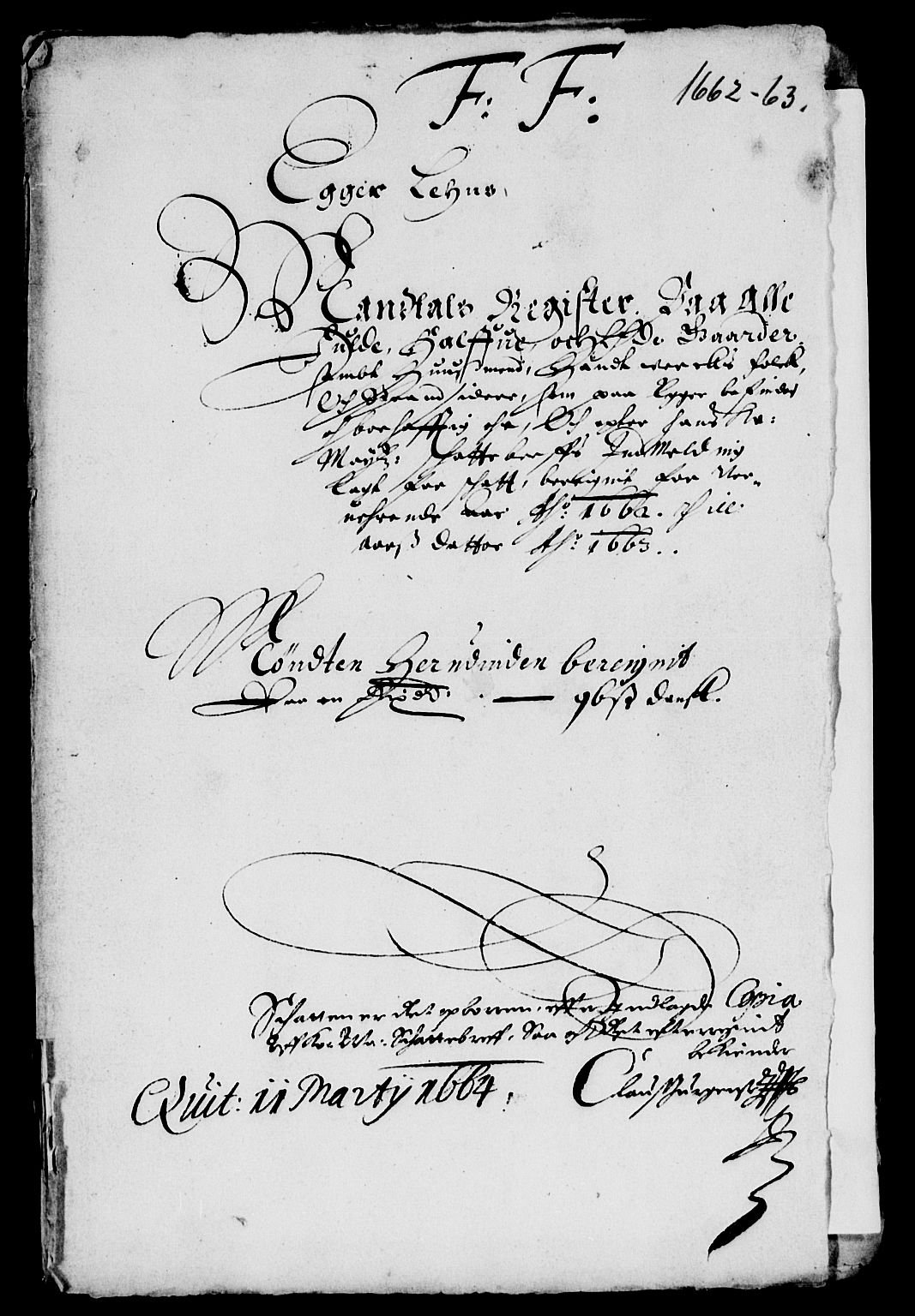 Rentekammeret inntil 1814, Reviderte regnskaper, Lensregnskaper, RA/EA-5023/R/Rb/Rbm/L0010: Eiker len, 1660-1663