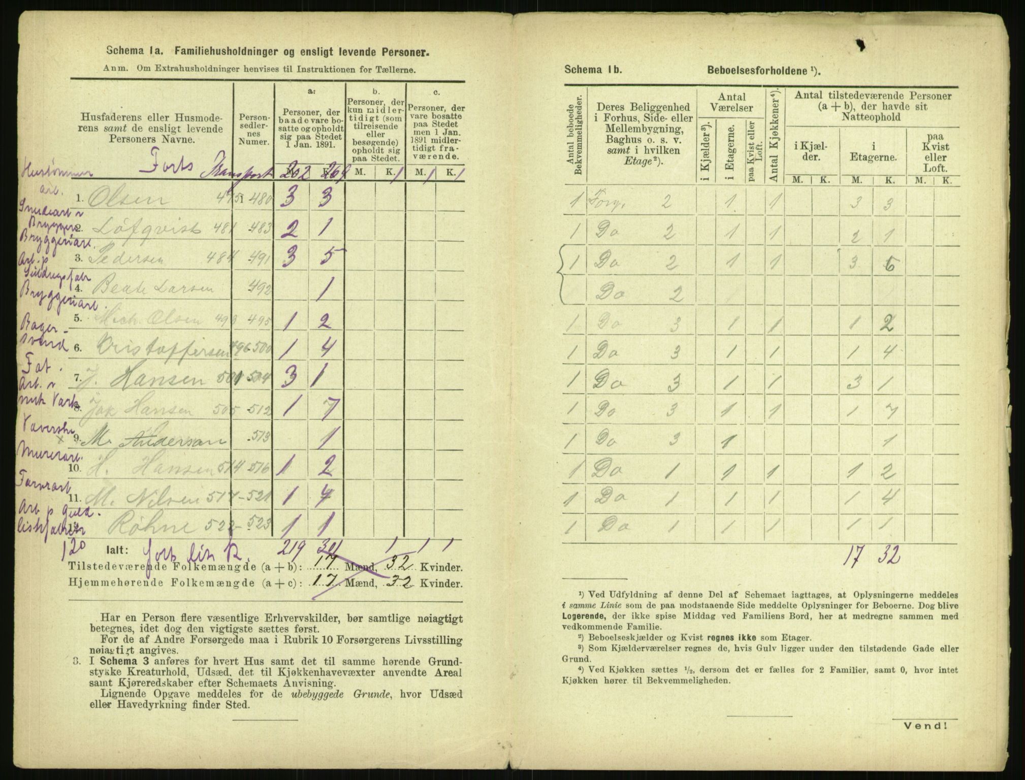 RA, 1891 census for 0301 Kristiania, 1891, p. 137416