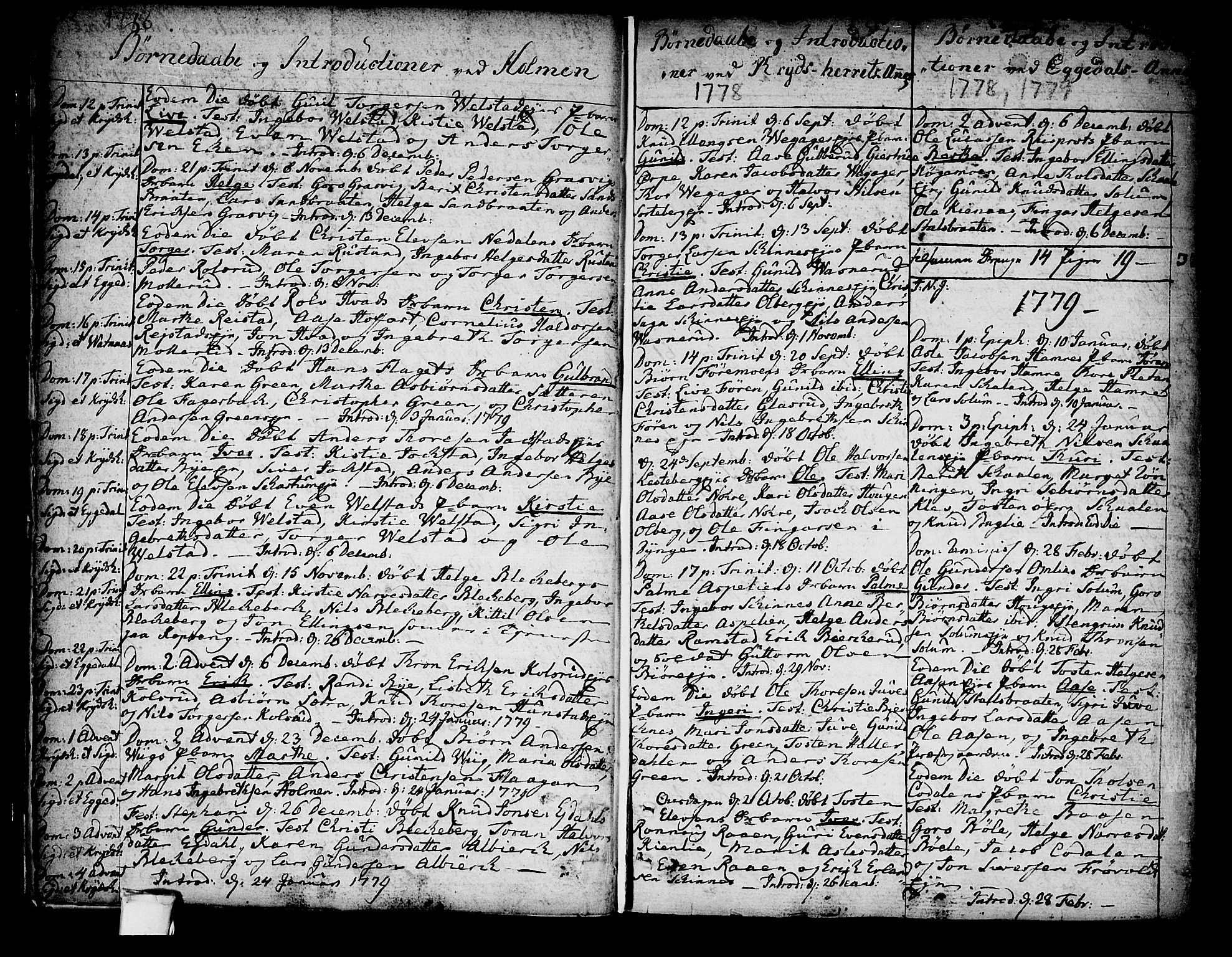 Sigdal kirkebøker, SAKO/A-245/F/Fa/L0002: Parish register (official) no. I 2, 1778-1792, p. 11-12