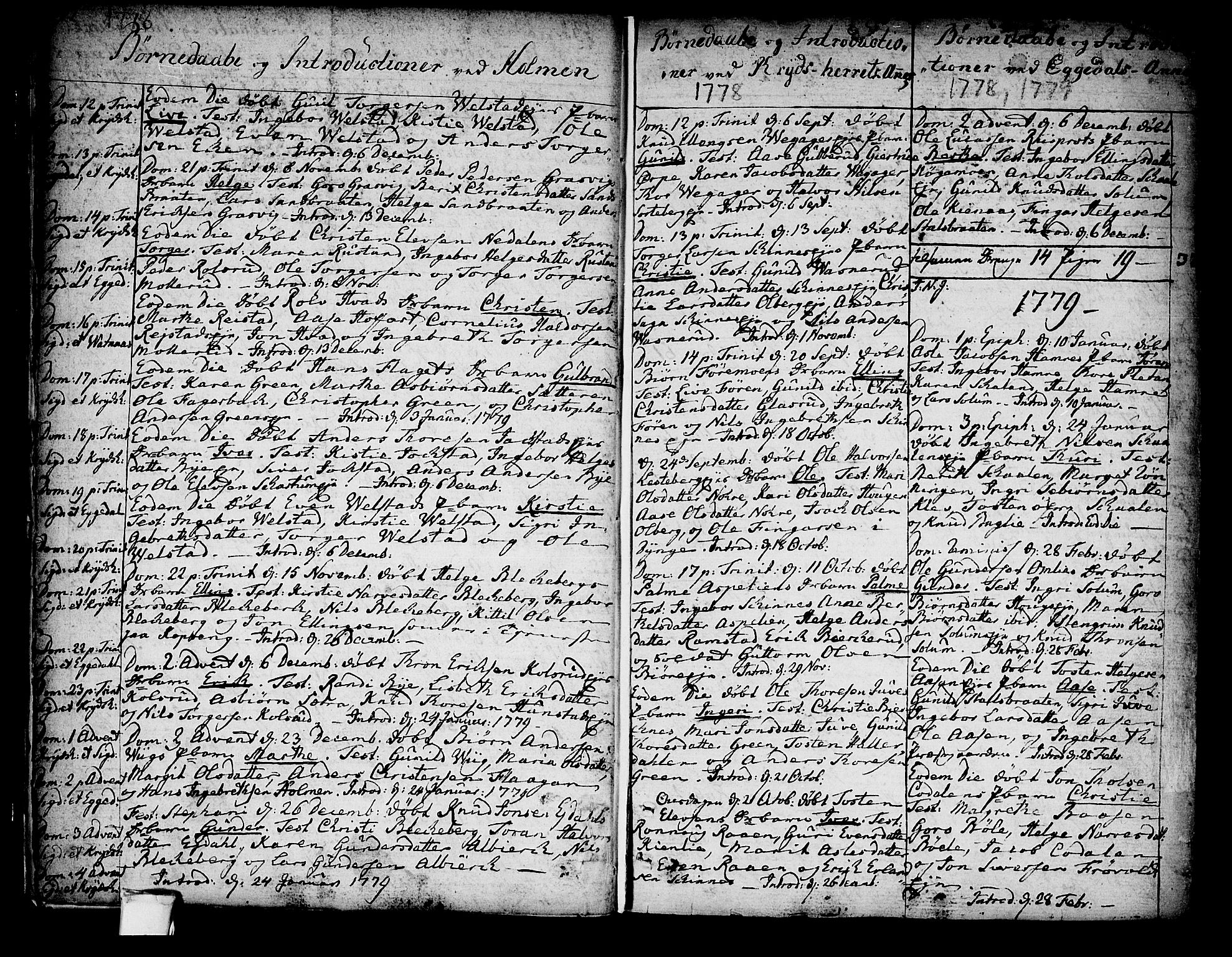 Sigdal kirkebøker, AV/SAKO-A-245/F/Fa/L0002: Parish register (official) no. I 2, 1778-1792, p. 11-12