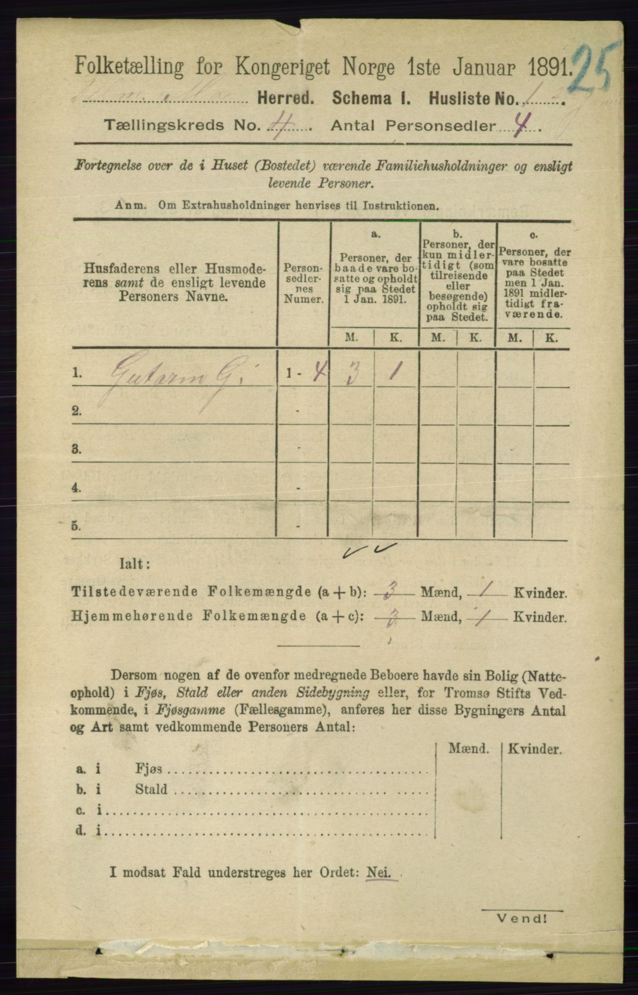 RA, 1891 census for 0832 Mo, 1891, p. 980