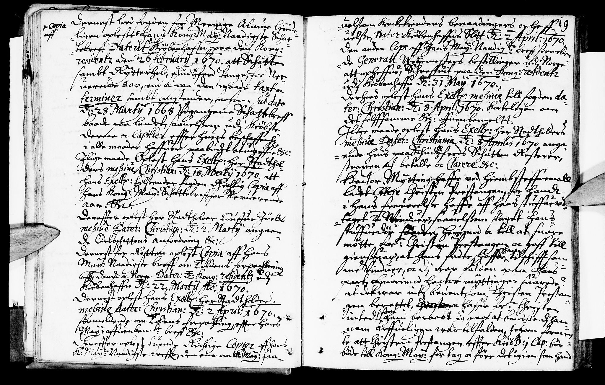 Sorenskriverier i Gudbrandsdalen, AV/SAH-TING-036/G/Gb/Gbb/L0007: Tingbok - Sør-Gudbrandsdal, 1670, p. 18b-19a