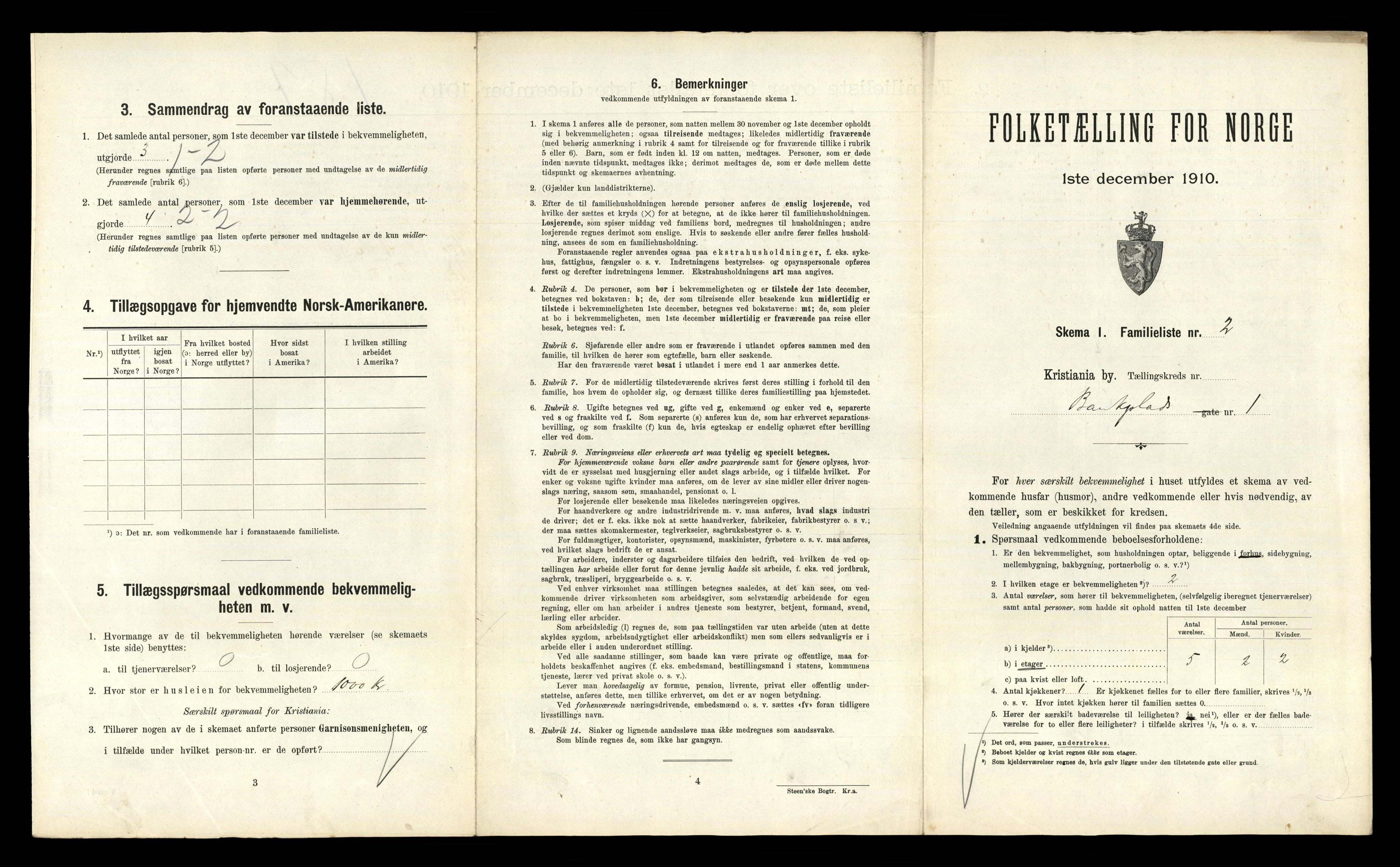 RA, 1910 census for Kristiania, 1910, p. 4491