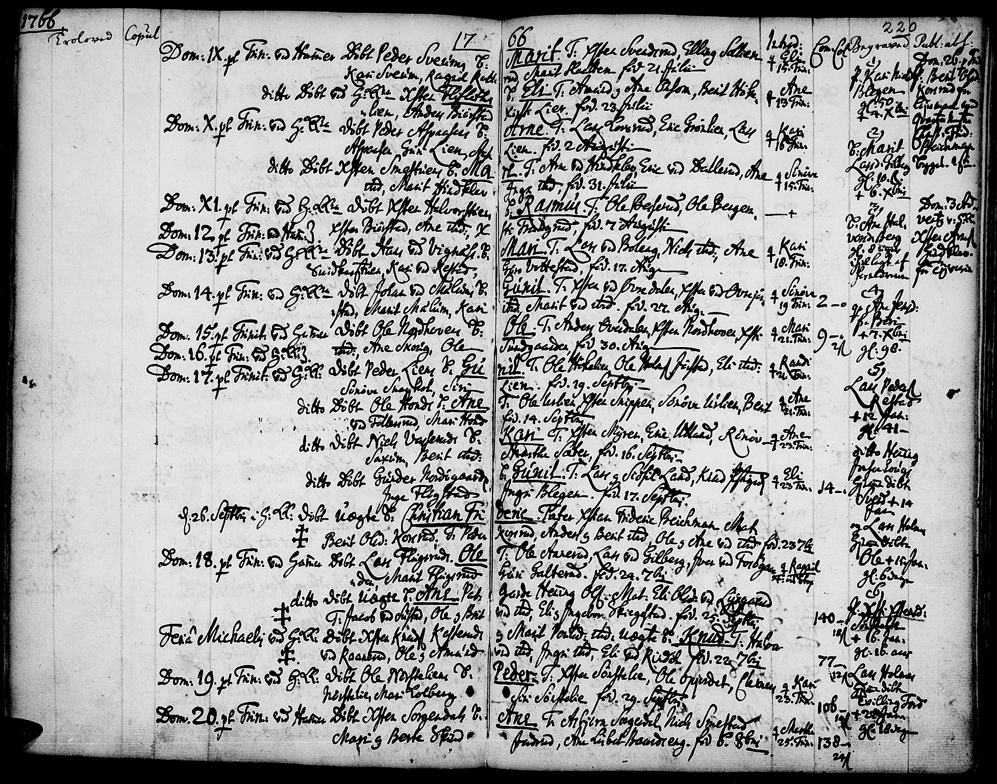 Fåberg prestekontor, SAH/PREST-086/H/Ha/Haa/L0001: Parish register (official) no. 1, 1727-1775, p. 220